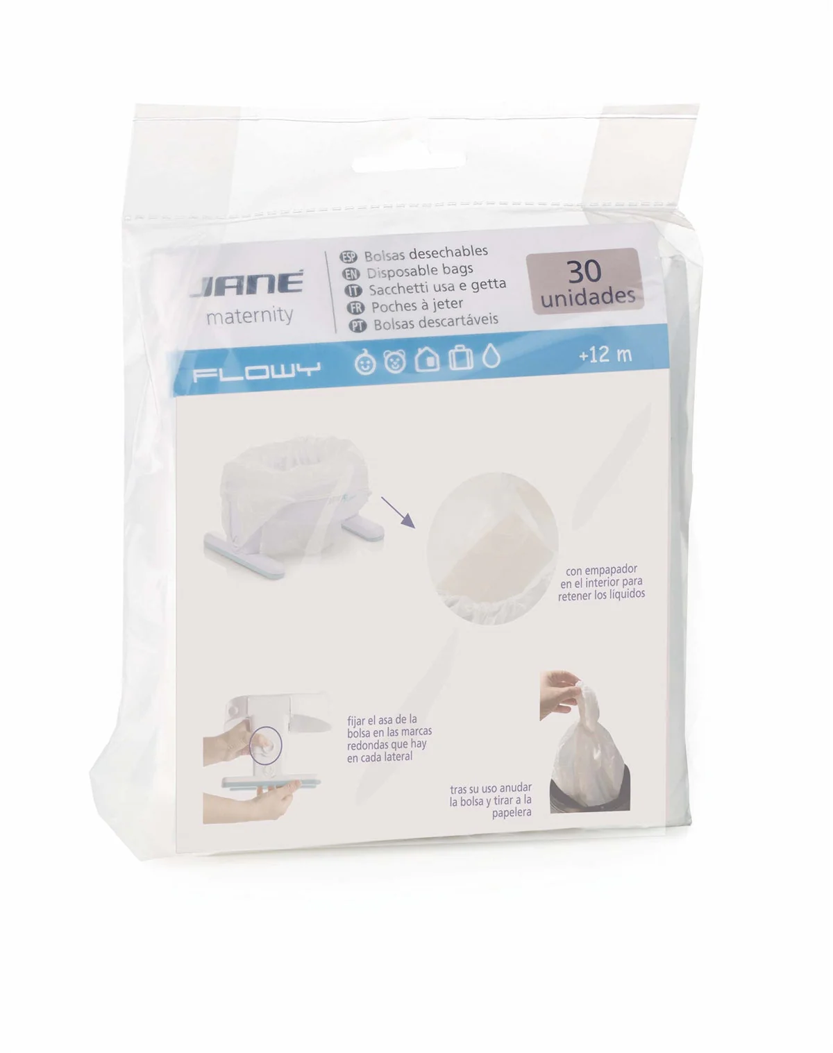 Jane 30pc Replacement Absorbent Disposable Bags for Flowy Potty - Image 9