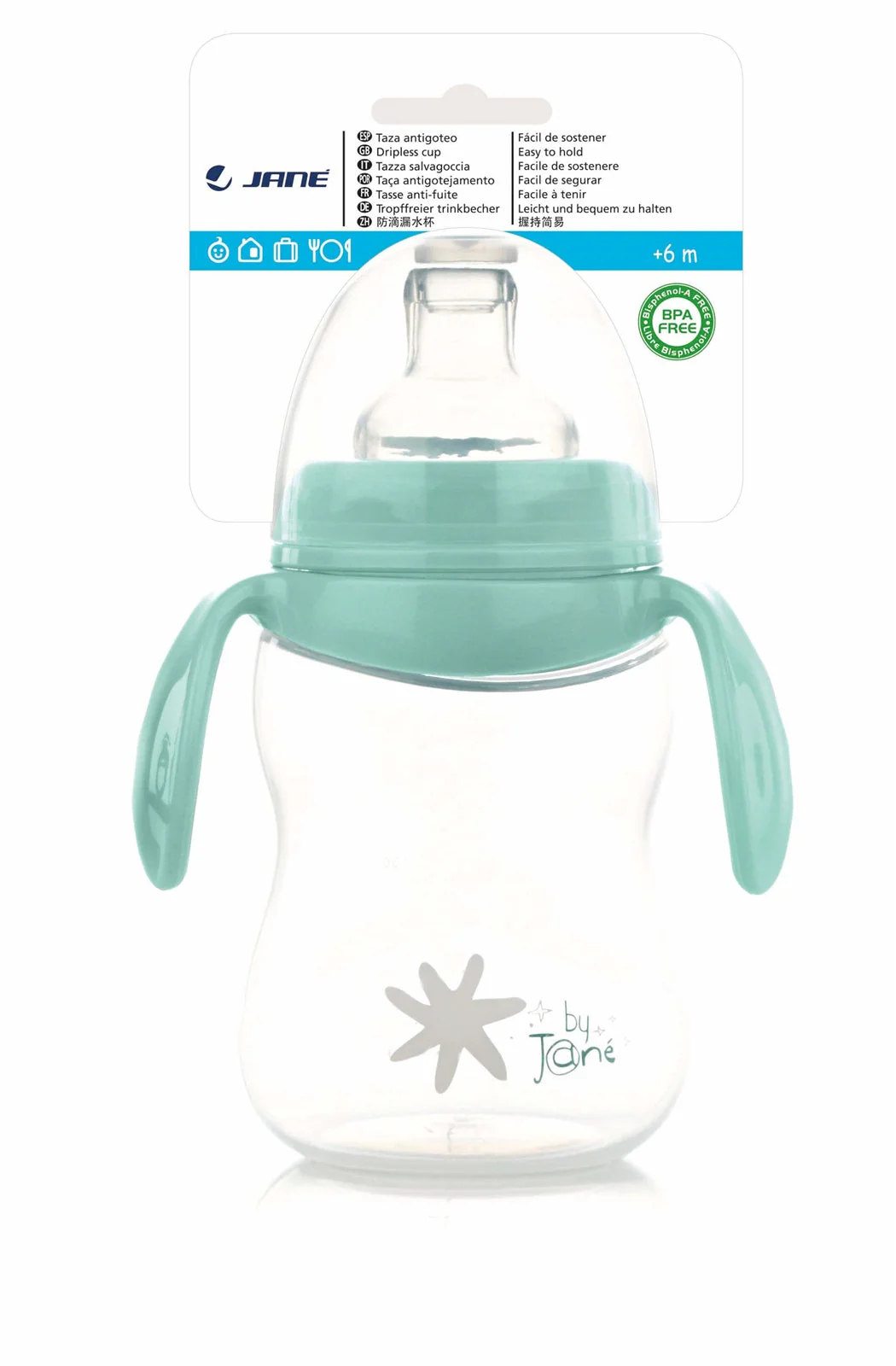 Jane Anti-Drip Cup 300ml, Mint - Image 3