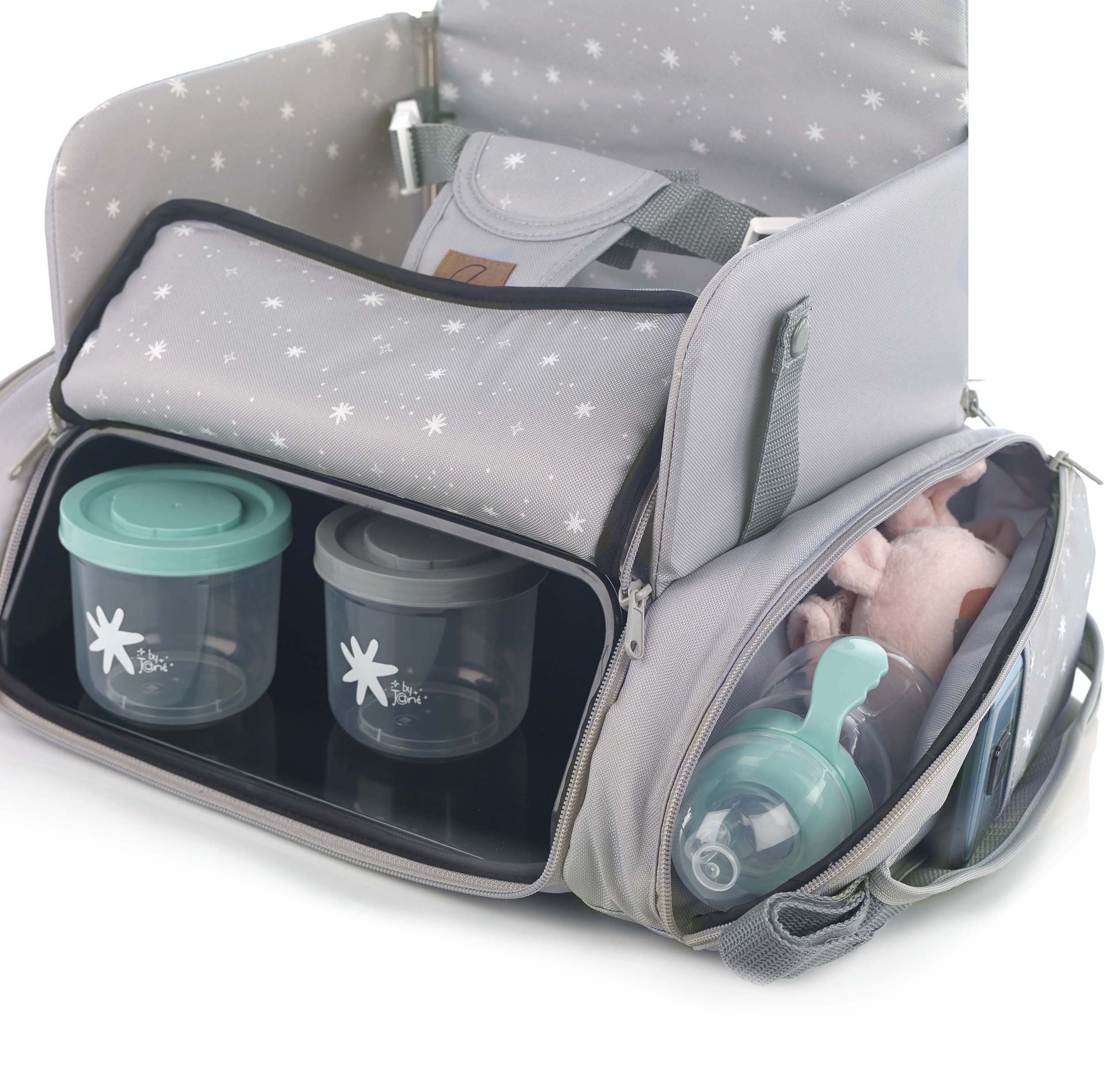 Jane Avant Travel Highchair with Storage, Dim Grey - Image 2