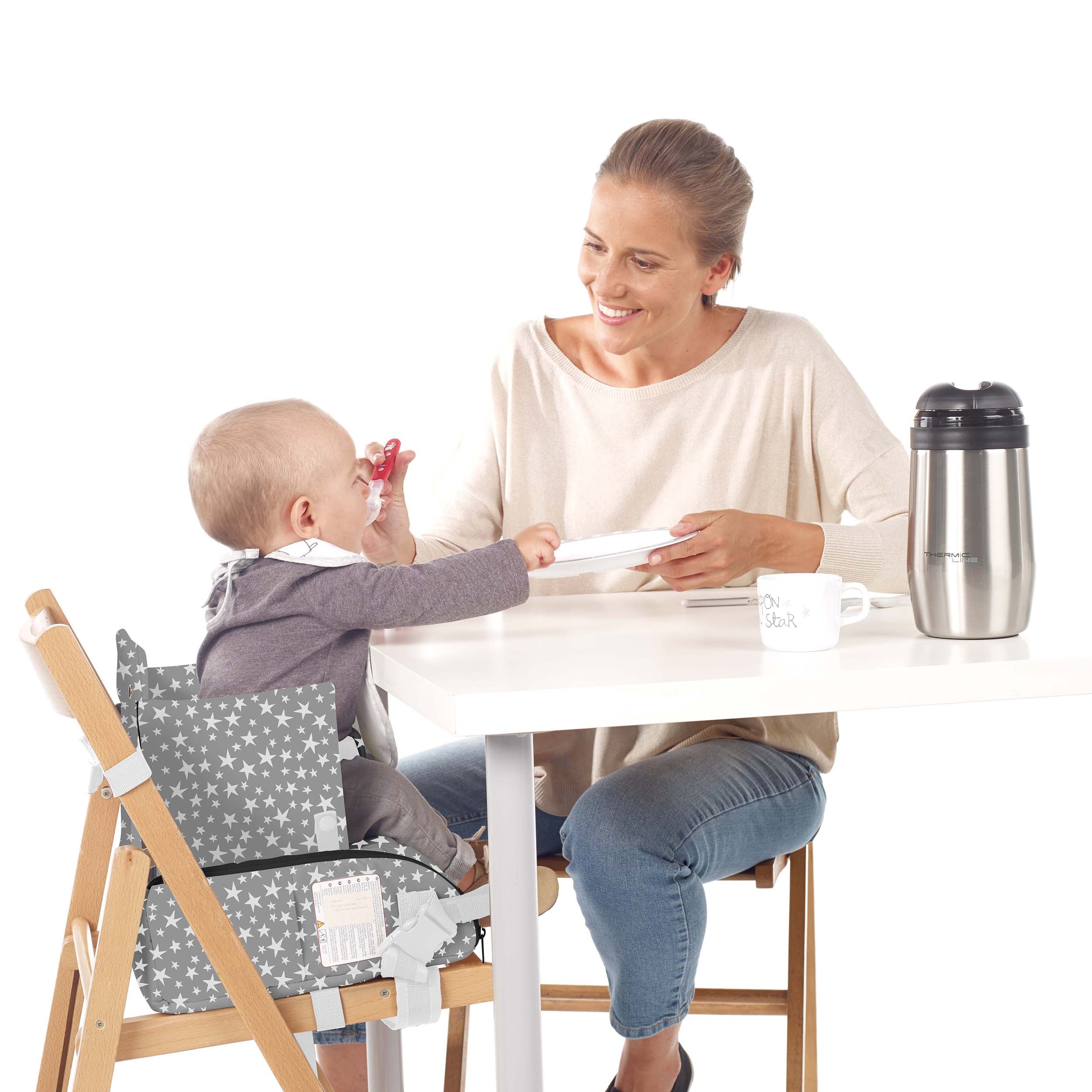 Jane Avant Travel Highchair with Storage, Dim Grey - Image 3