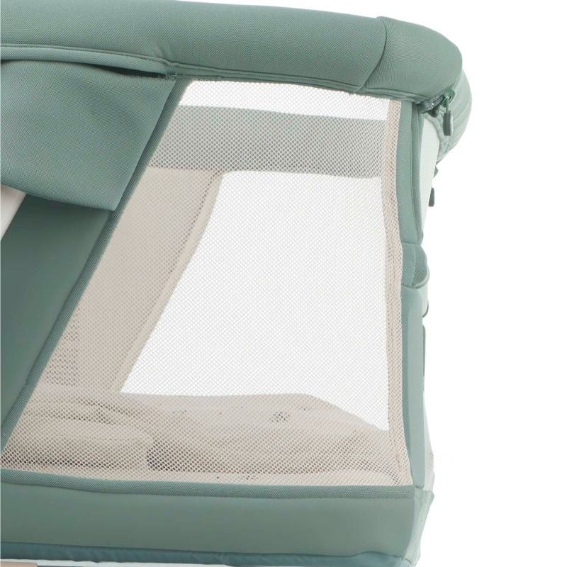 Jane Baby Side Crib + 4 Piece Bedding Set & Safety Mattress, Sesame - Image 7