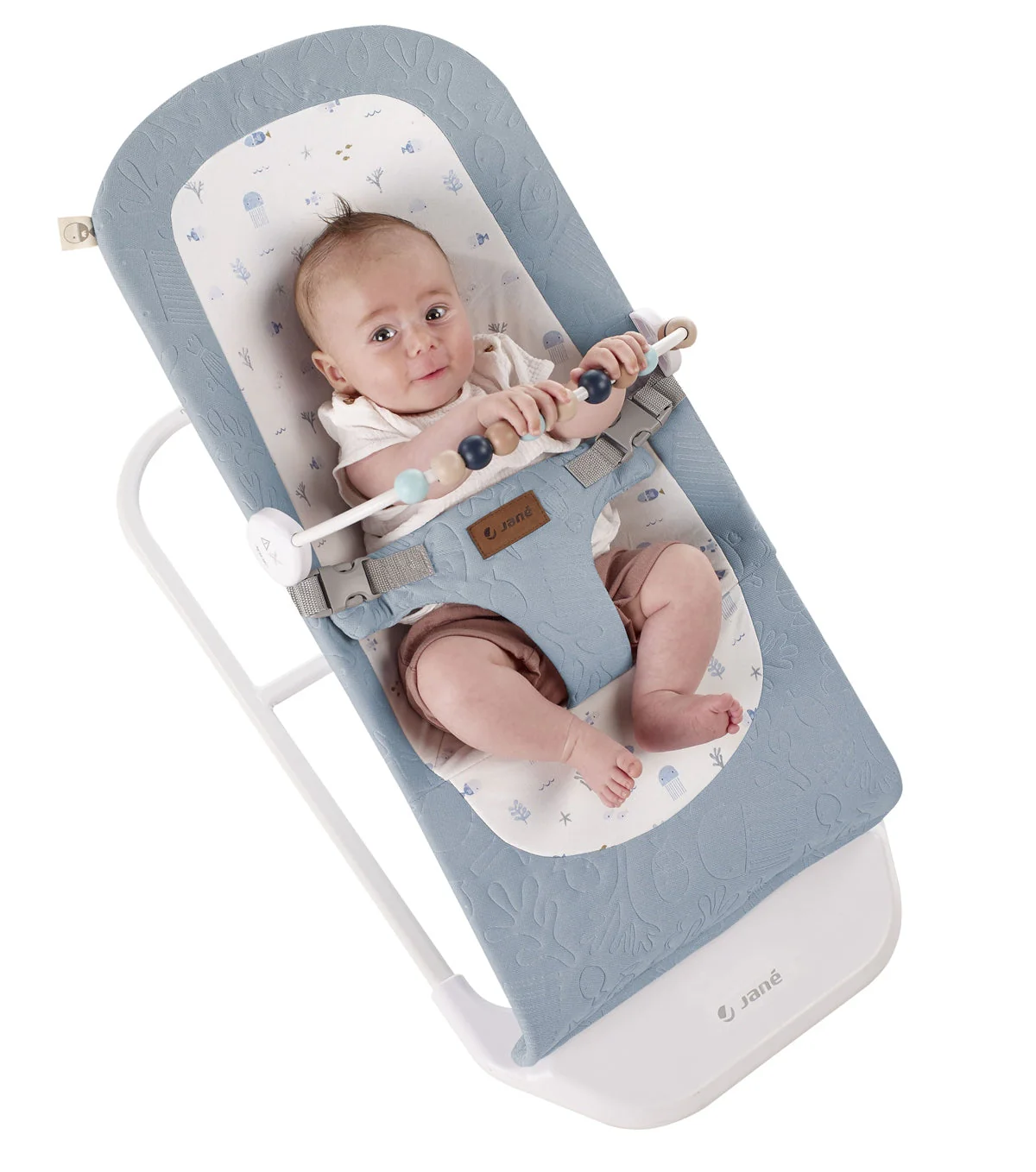 Jane Baluu Baby Hammock Bouncer with Activity Toy Arch, Star - Image 5
