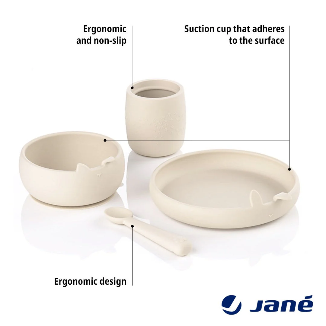 Jane Complete 4-Piece Silicone Dinner Set for Babies - Image 3