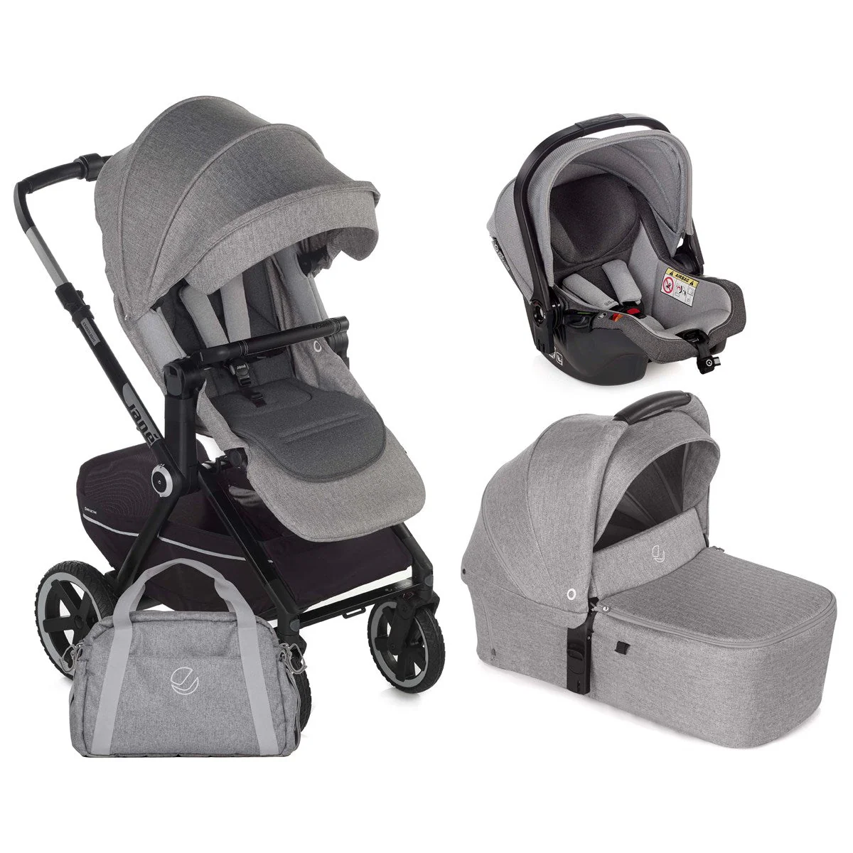 Jane Crosslight 3, 3-in-1 Travel System with Sweet Carrycot & Koos iSize Car Seat Bundle - Image 25