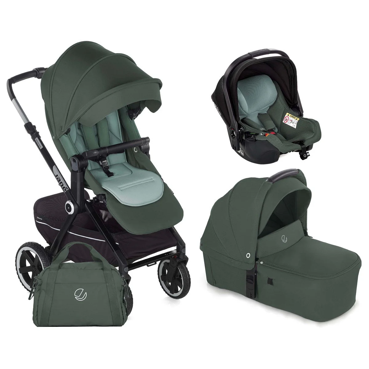 Jane Crosslight 3, 3-in-1 Travel System with Sweet Carrycot & Koos iSize Car Seat Bundle - Image 26