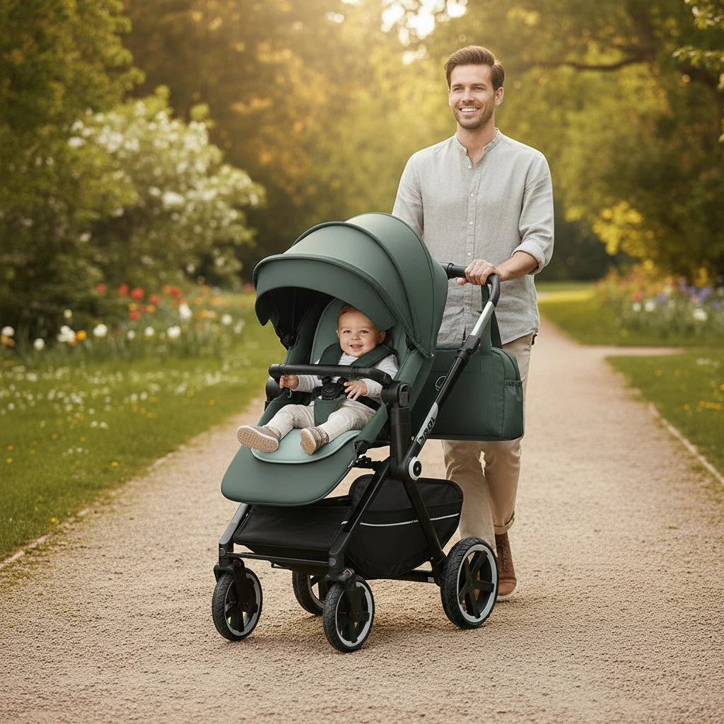 Jane Crosslight 3, 3-in-1 Travel System with Sweet Carrycot & Koos iSize Car Seat Bundle - Image 28