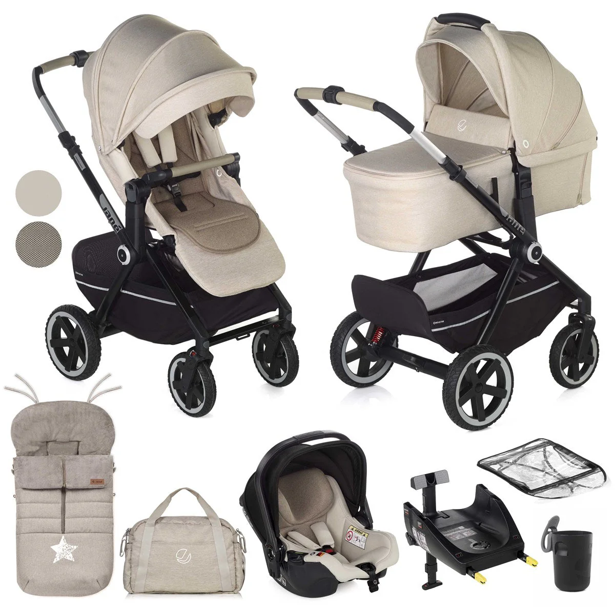Jane Crosslight-3 + Sweet + Koos iSize, 10 Piece Travel System Bundle - Image 58