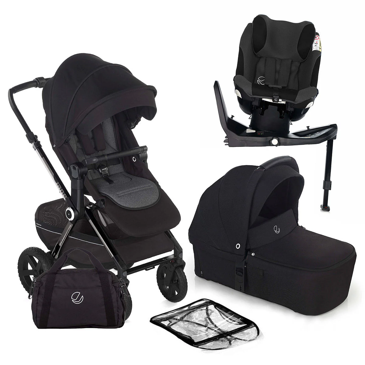 Jane Crosslight-3 Trio Fix with iKonic-2 Birth-4 Year Swivel Car Seat Bundle - Image 38
