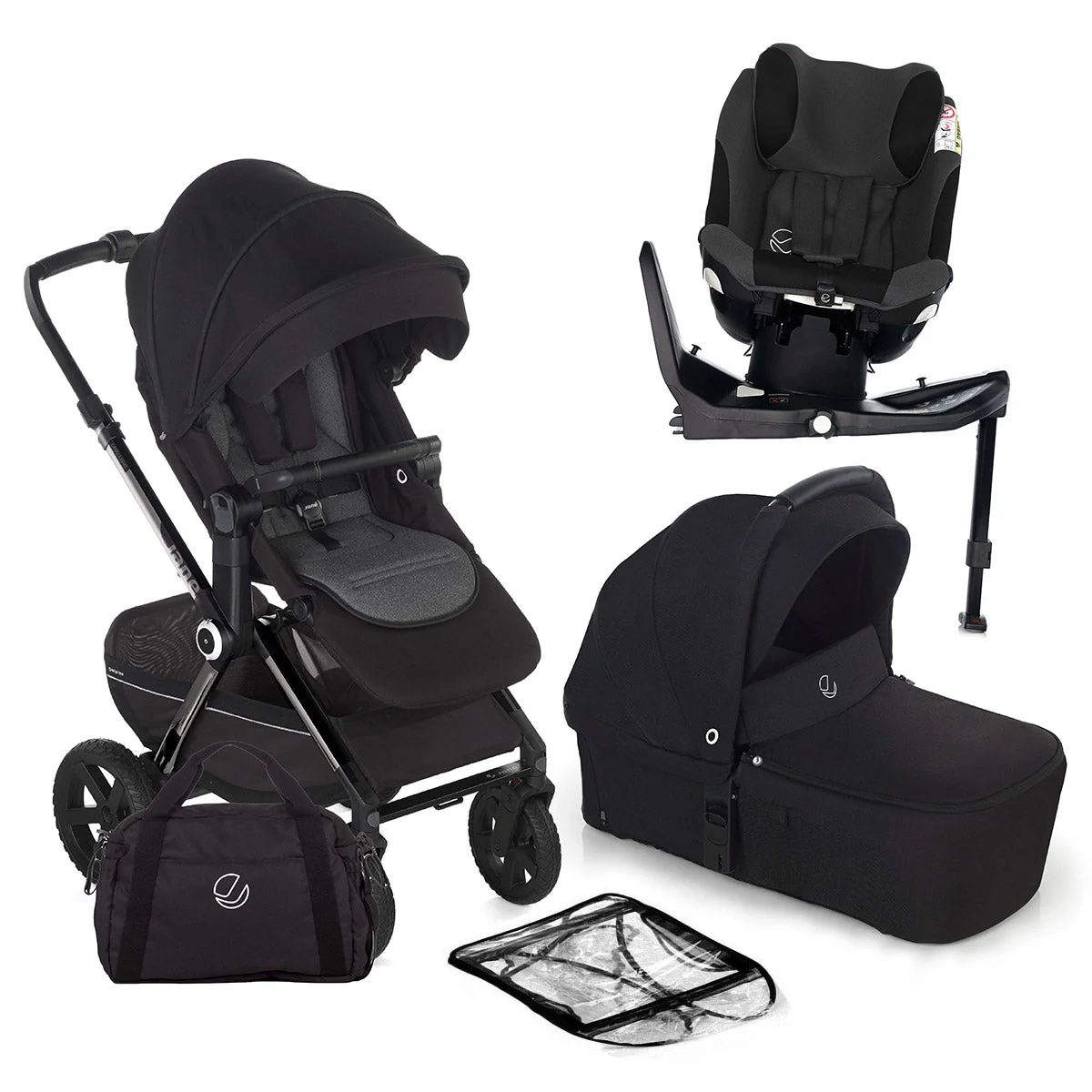 Jane Crosslight-3 Trio Fix with iKonic-2 Birth-4 Year Swivel Car Seat Bundle - Image 38