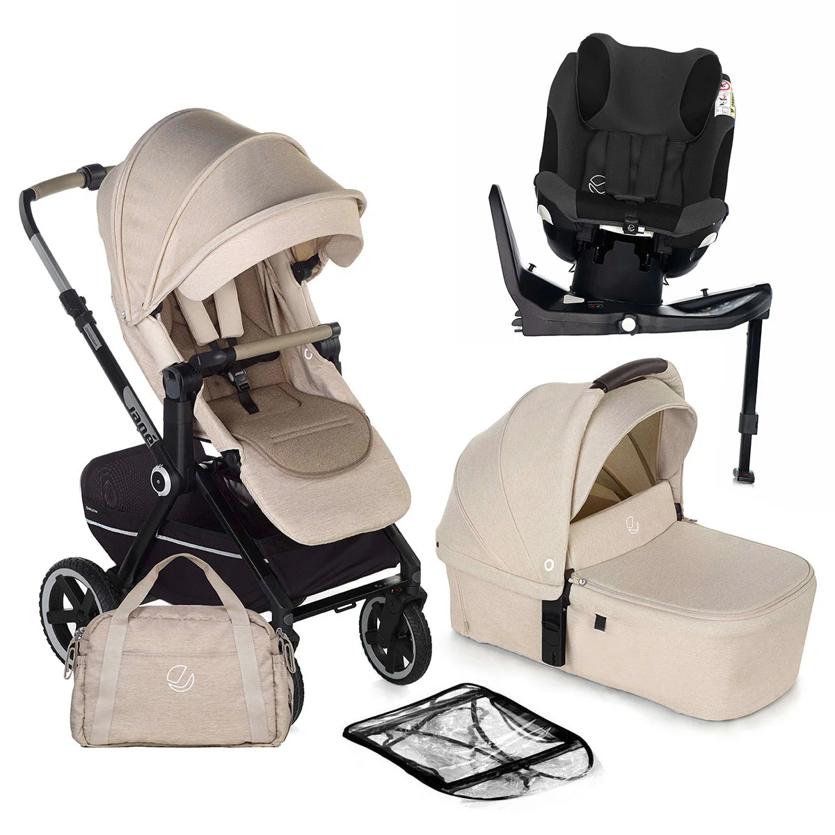 Jane Crosslight-3 Trio Fix with iKonic-2 Birth-4 Year Swivel Car Seat Bundle - Image 4