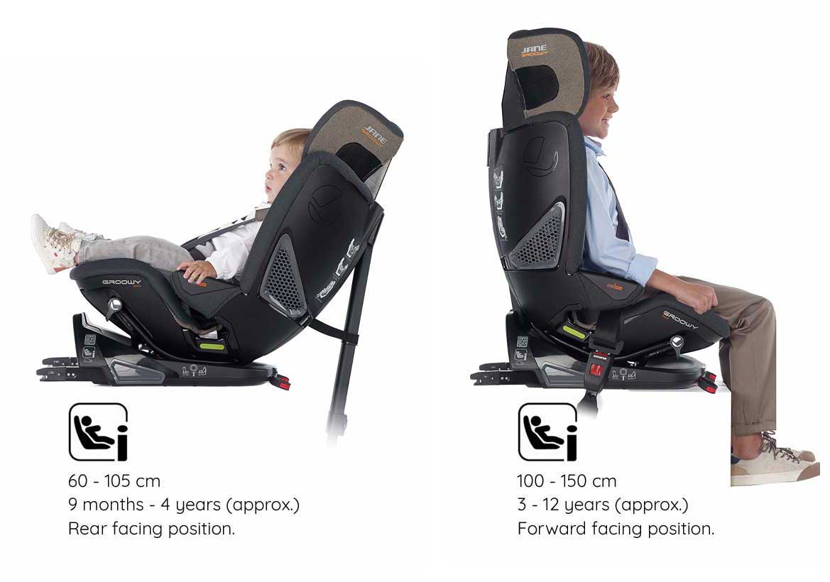 Jane Groowy + Nest i-Size Car Seat 40-150cm, 0-12 Years ERF - Image 39