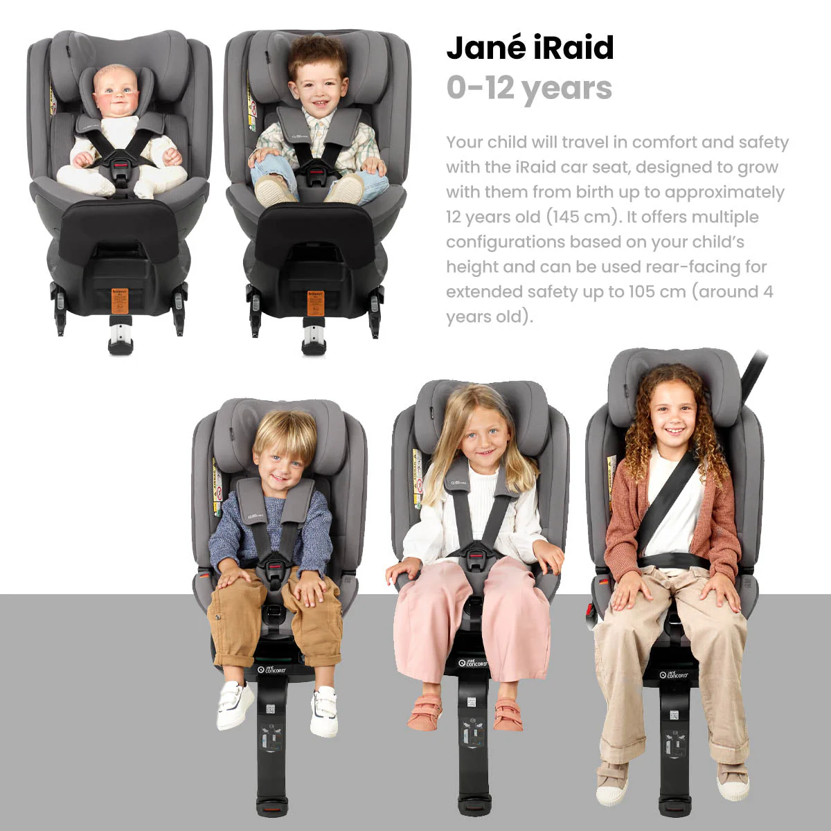 Jane iRaid 360 Swivel i-Size Car Seat, 0-12 years - Image 5