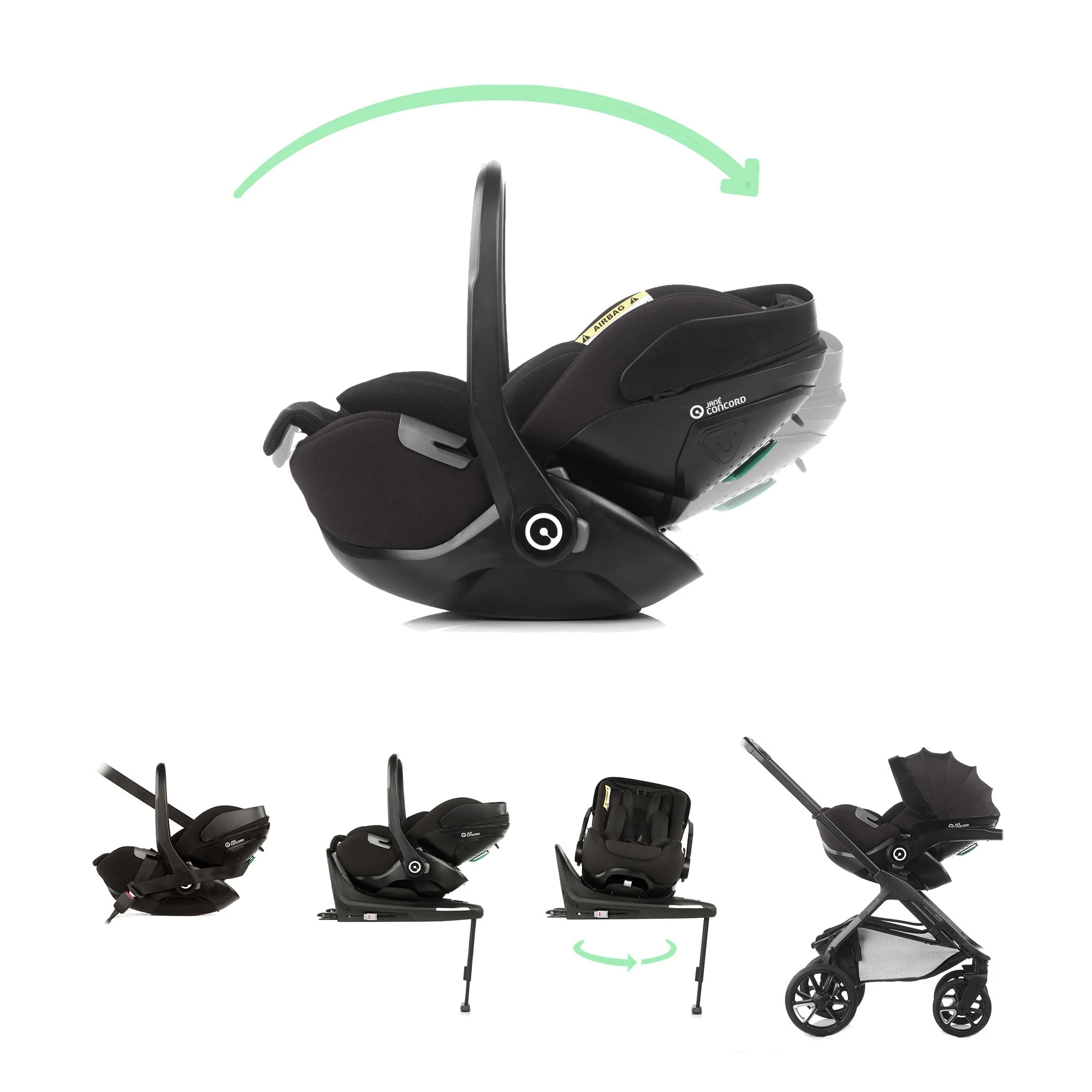 Jane Keep 3in1 + Sleep Carrycot + Kombibaby Car Seat + Nursery Bundle - Image 3