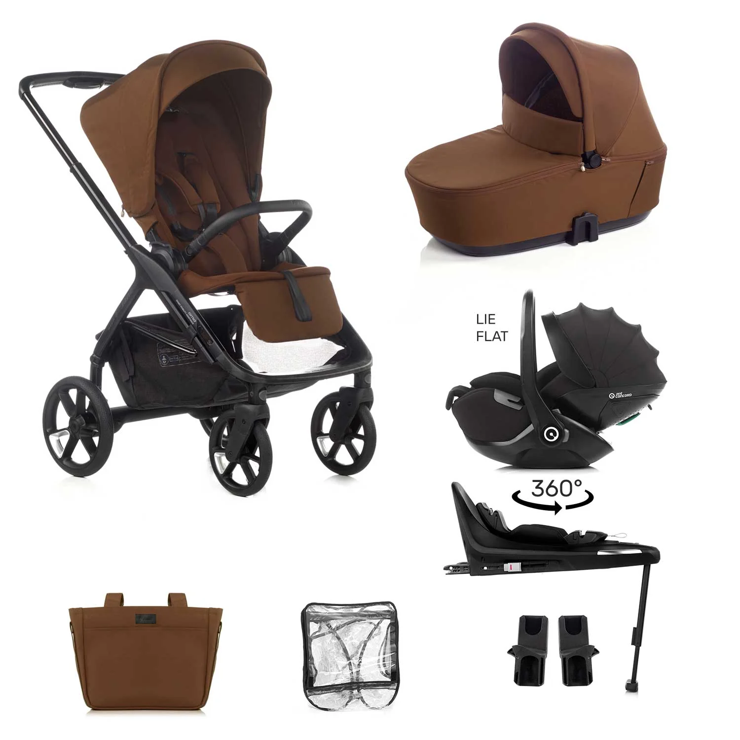 Jane Keep 3in1 + Sleep Carrycot + Kombibaby Lie-Flat 360 Baby Car Seat Bundle - Image 42