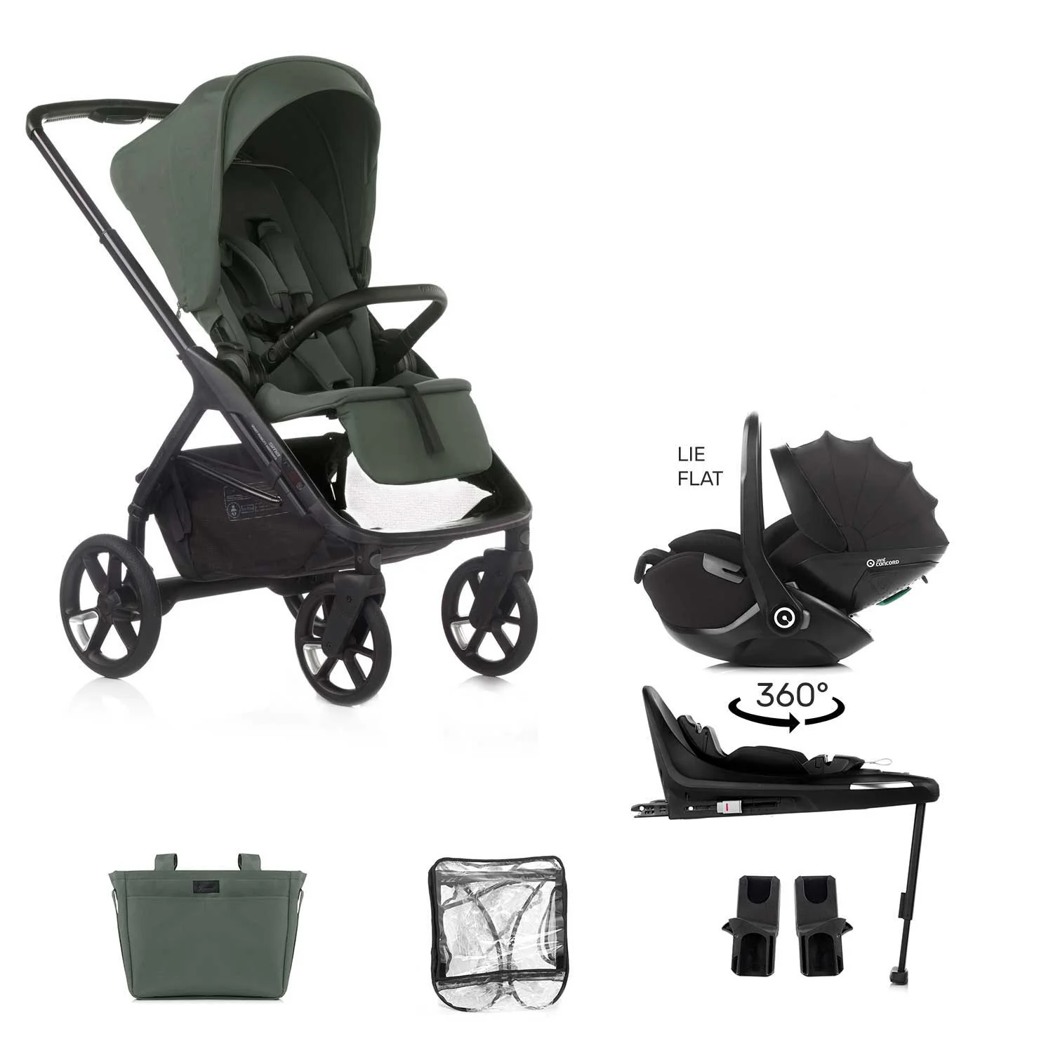Jane Keep Pushchair + Kombibaby Lie-Flat 360 Baby i-Size Car Seat Bundle - Image 35