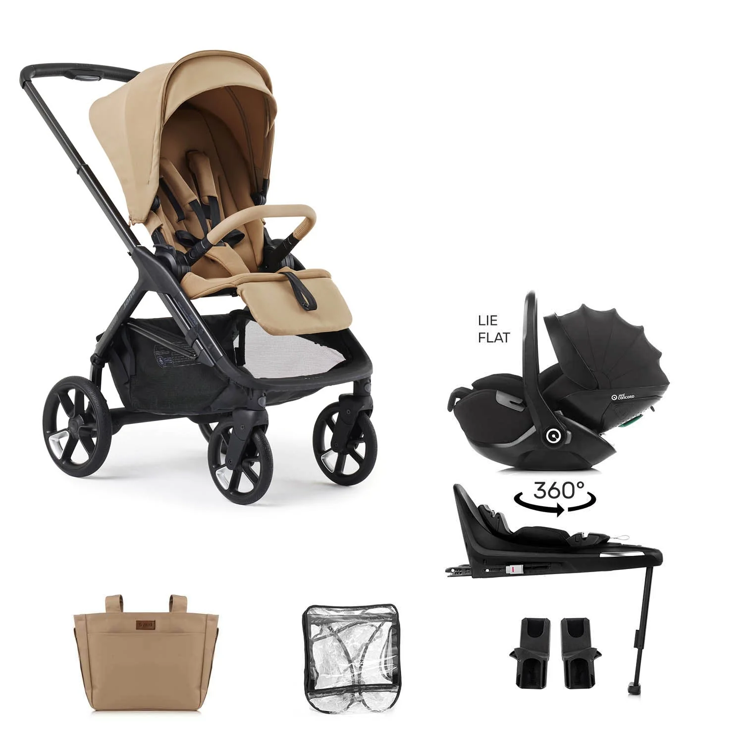 Jane Keep Pushchair + Kombibaby Lie-Flat 360 Baby i-Size Car Seat Bundle - Image 42
