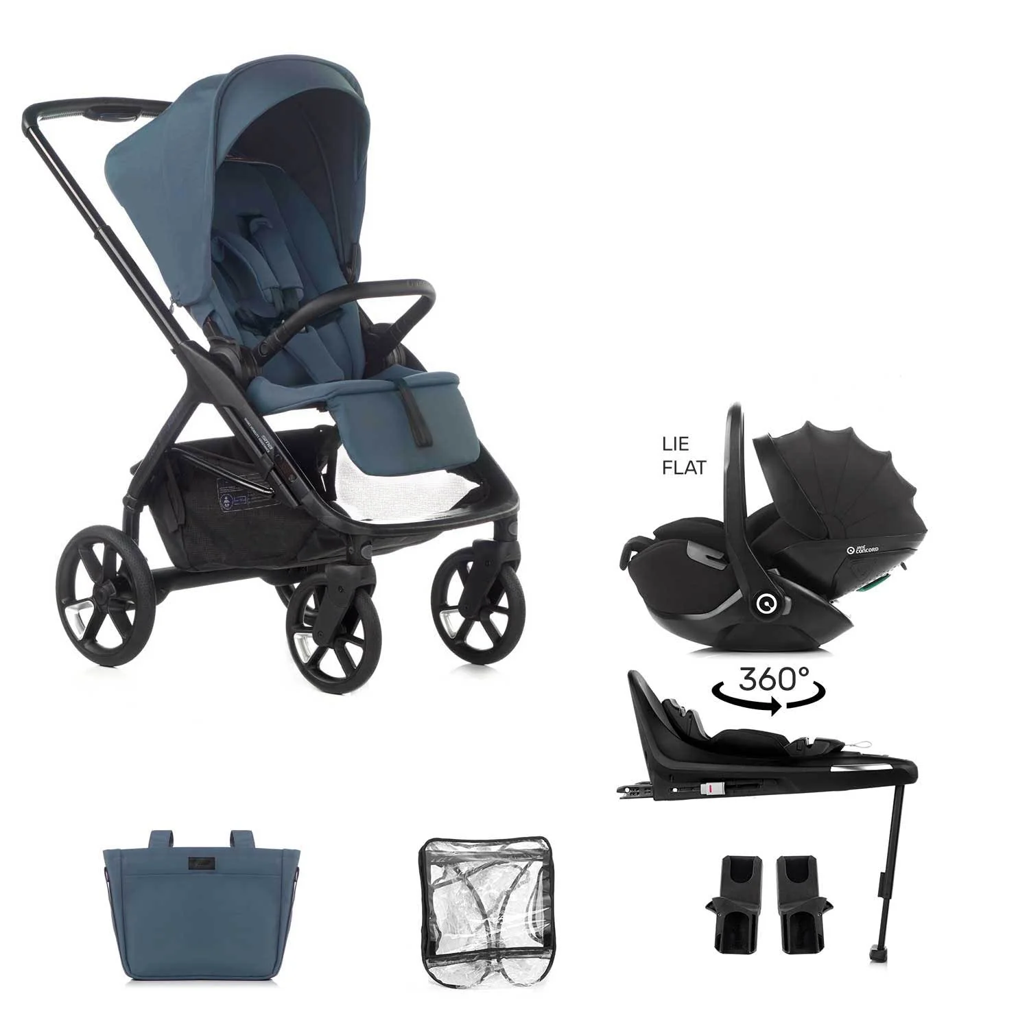 Jane Keep Pushchair + Kombibaby Lie-Flat 360 Car Seat Travel System - Image 38