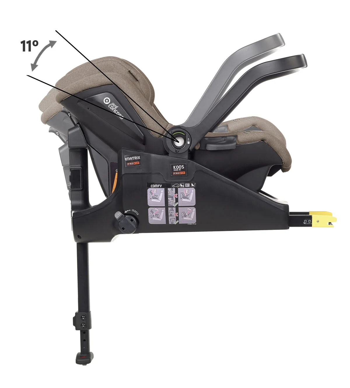 Jane Koos i-Size R1 Baby Car Seat 40 to 83cm, 0-18 Months - Image 12