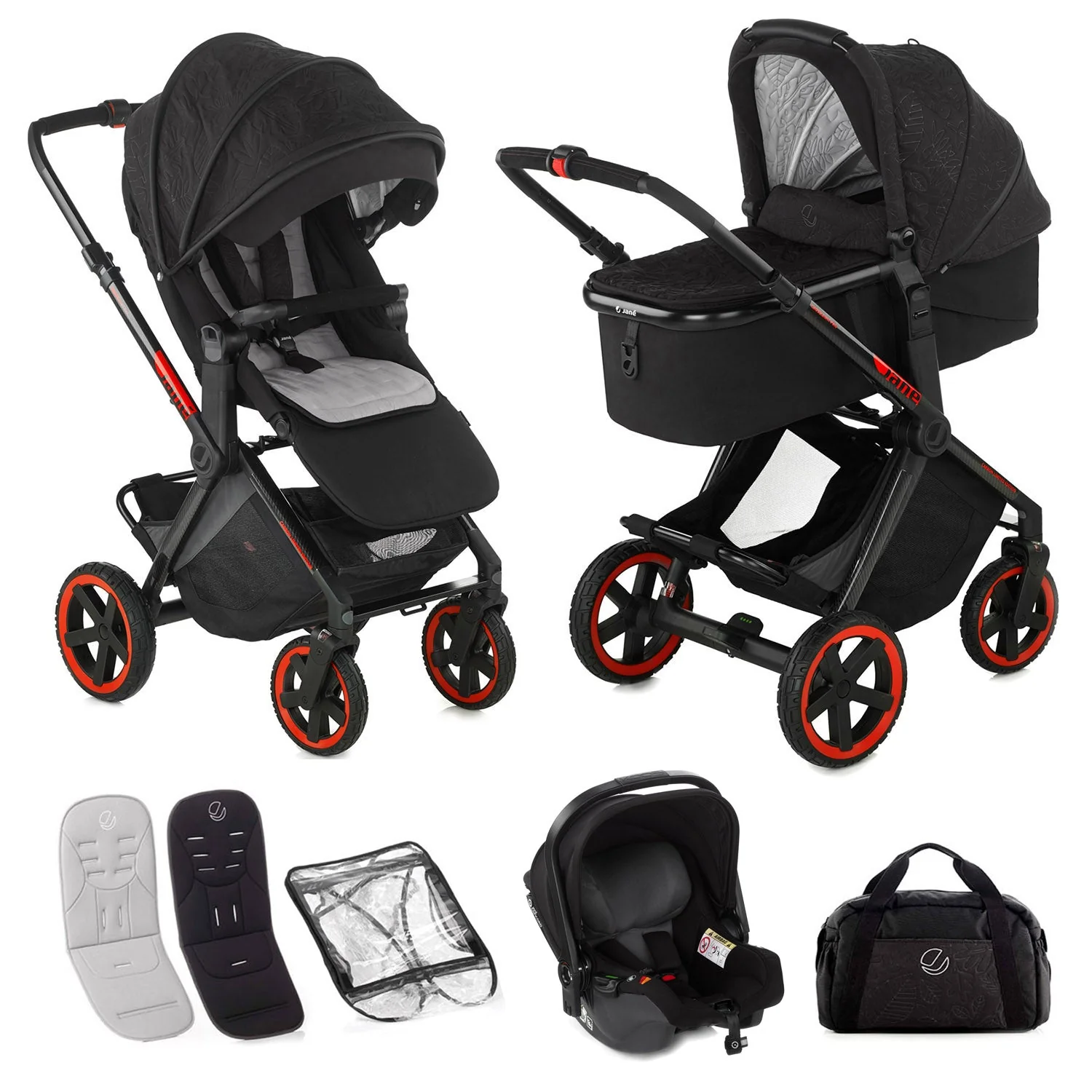 Jané Limited Edition Crosslight Pro Carbon 3in1 Travel System with Koos Car Seat - Image 13