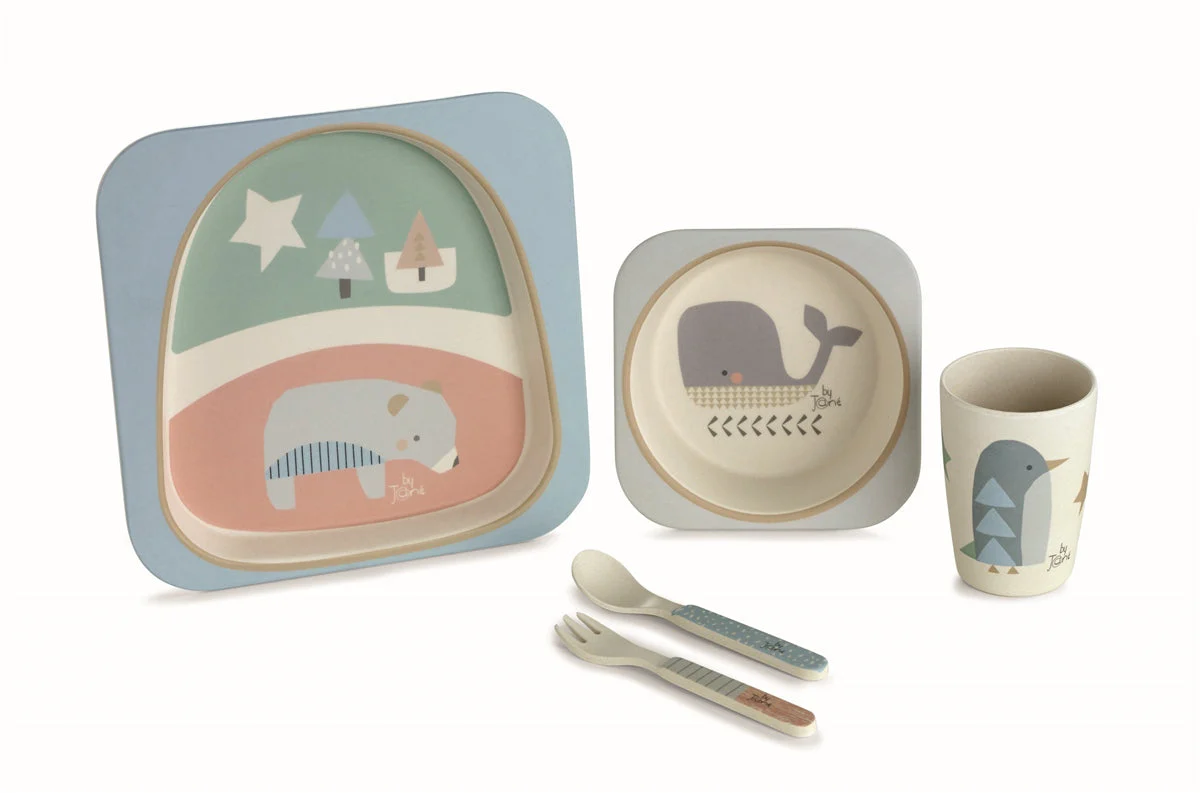 Jane Melamine baby tableware - 5 piece dinner set - Image 2