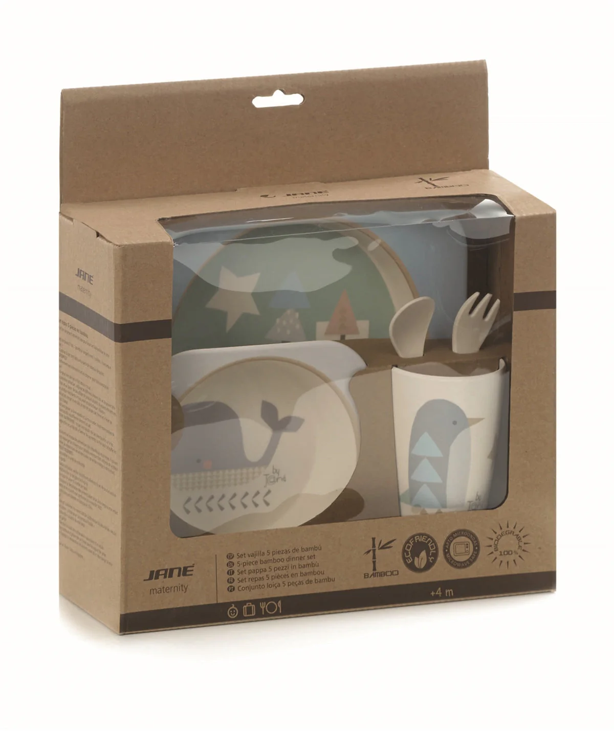 Jane Melamine baby tableware - 5 piece dinner set - Image 3