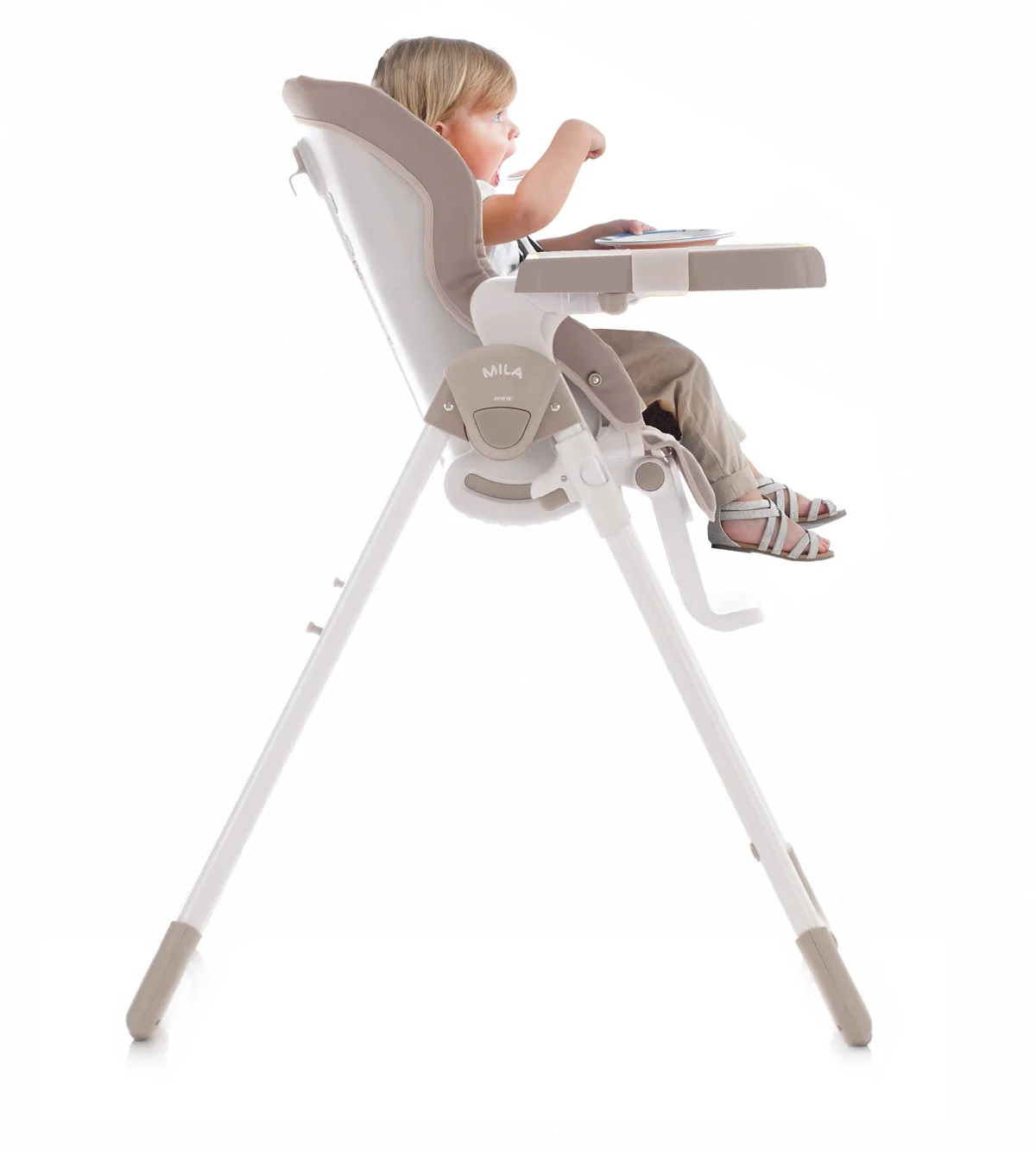 Jane Mila Leatherette Highchair, Forest Green - Image 3
