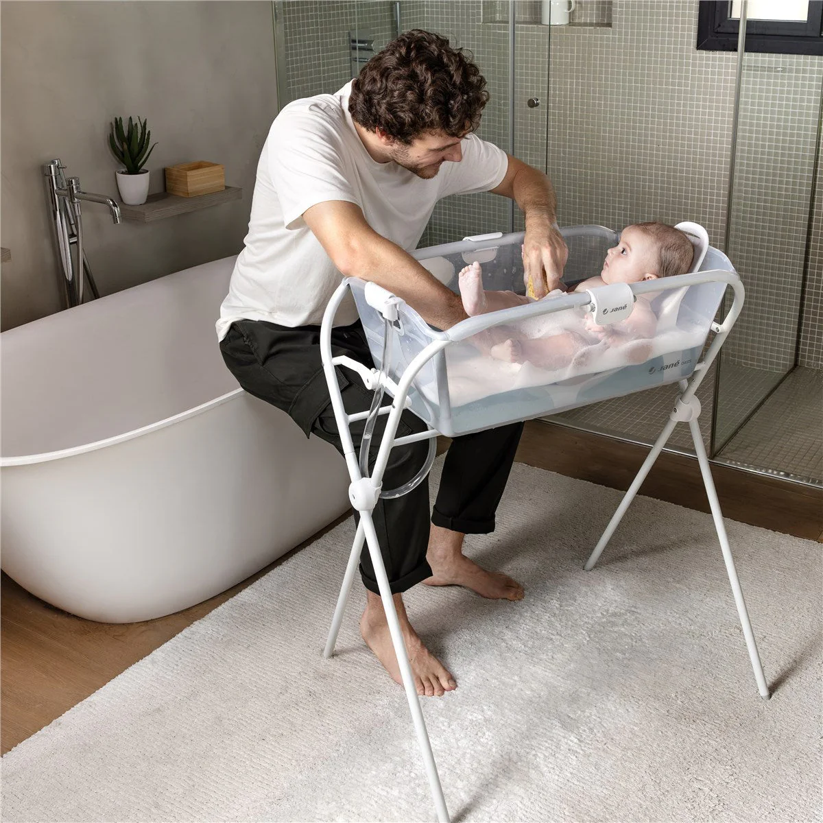 Jane Oasis Folding Bathtub, Blue - Image 3