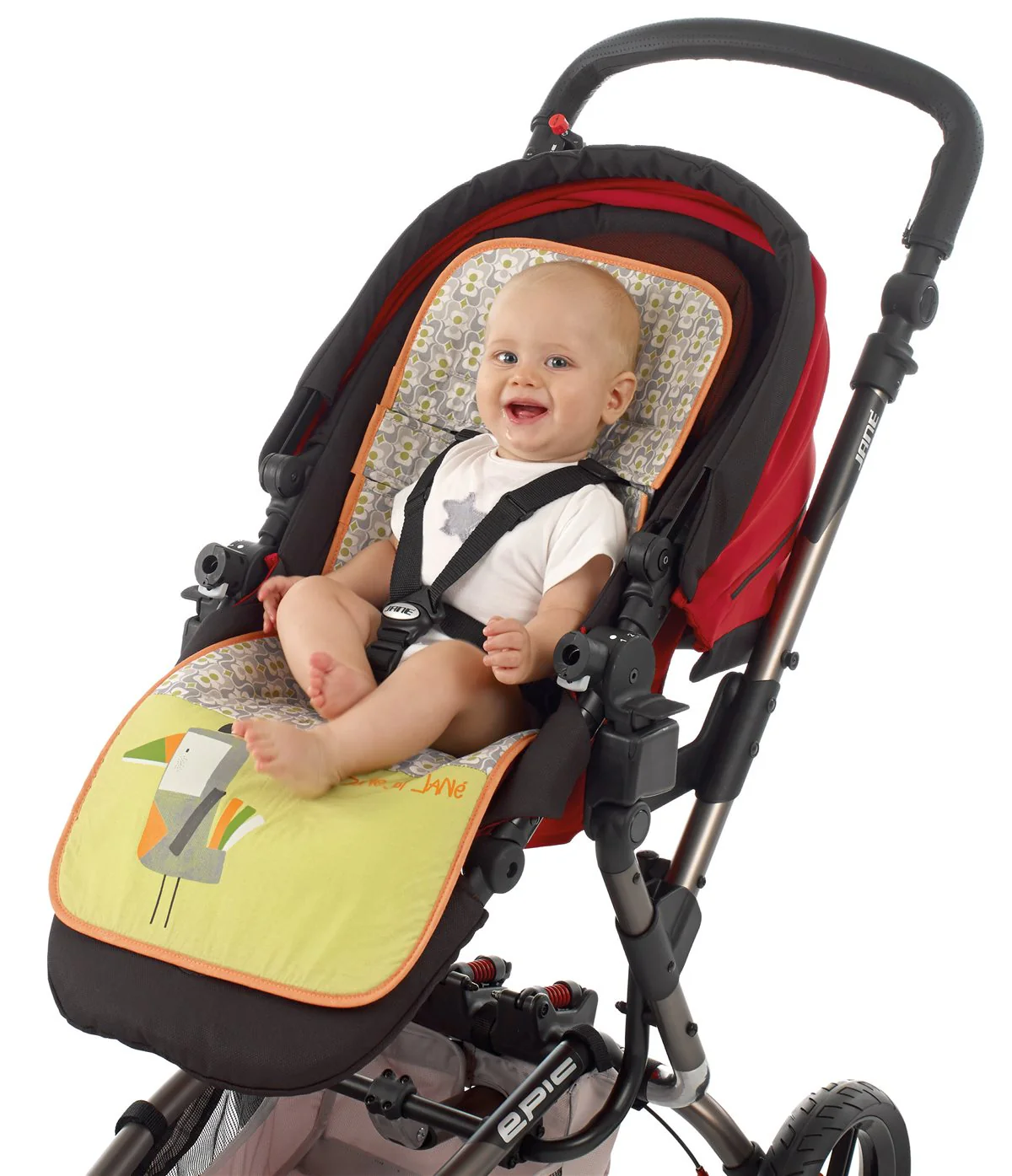 Jane Reversible Cotton Pushchair Seat Liner with breathable Aerosleep Technology - Image 4