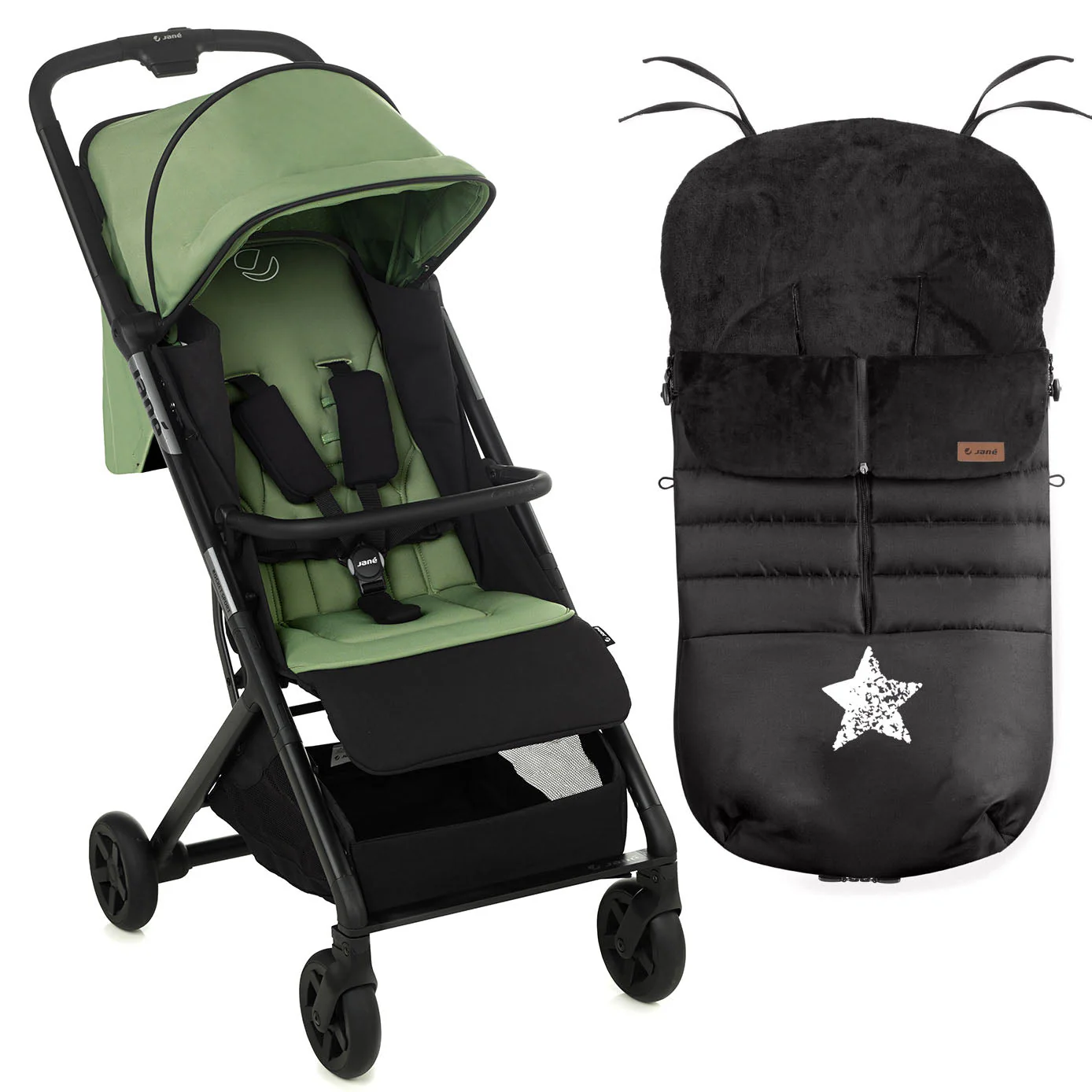 Jane Rocket Sport Luxe Pushchair with Raincover & Footmuff / Seat Liner - Image 3