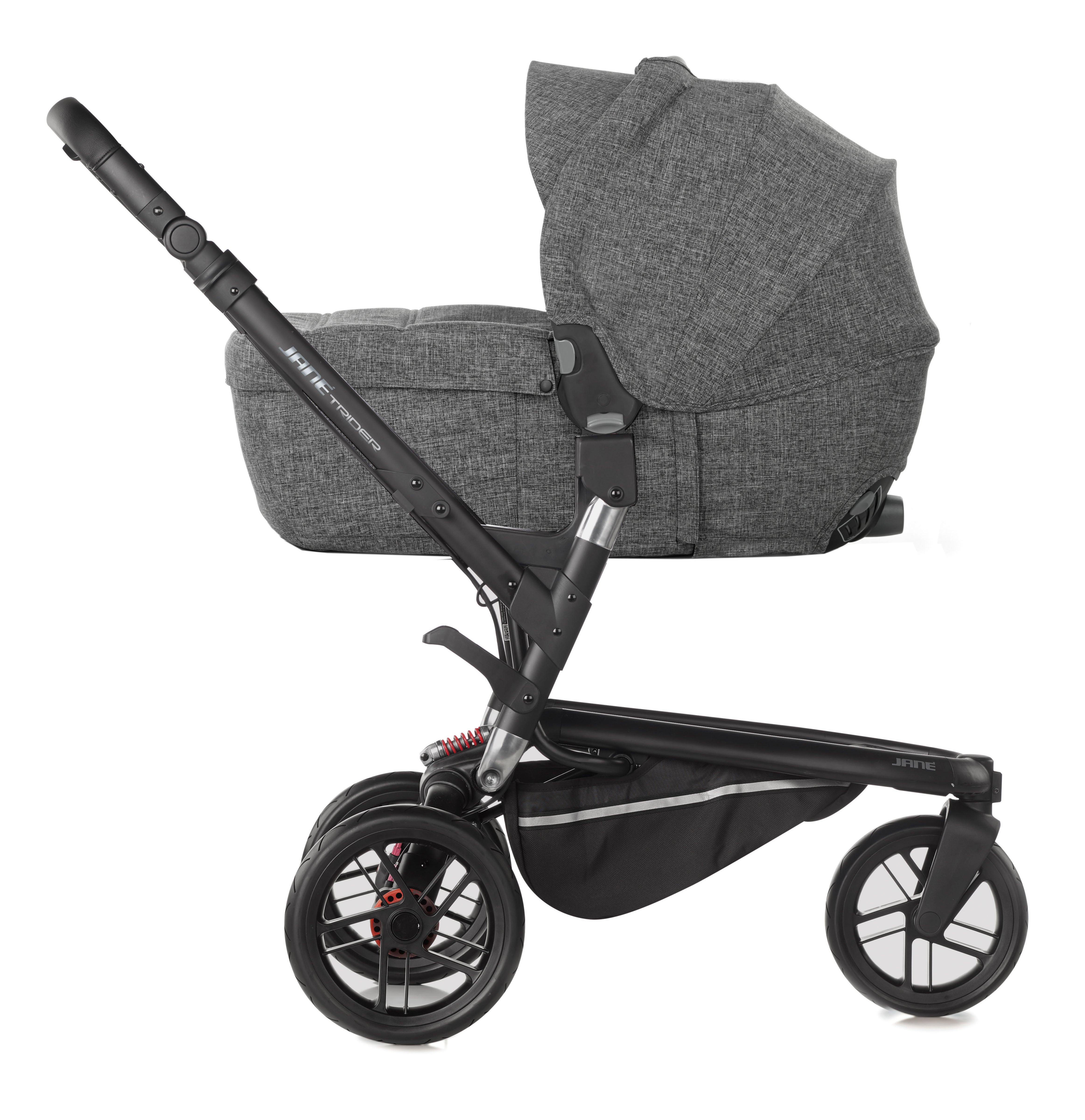 Jané Trider Travel System Bundle with Transporter Plus & Koos R1 i-Size Car Seat, Black - Image 19