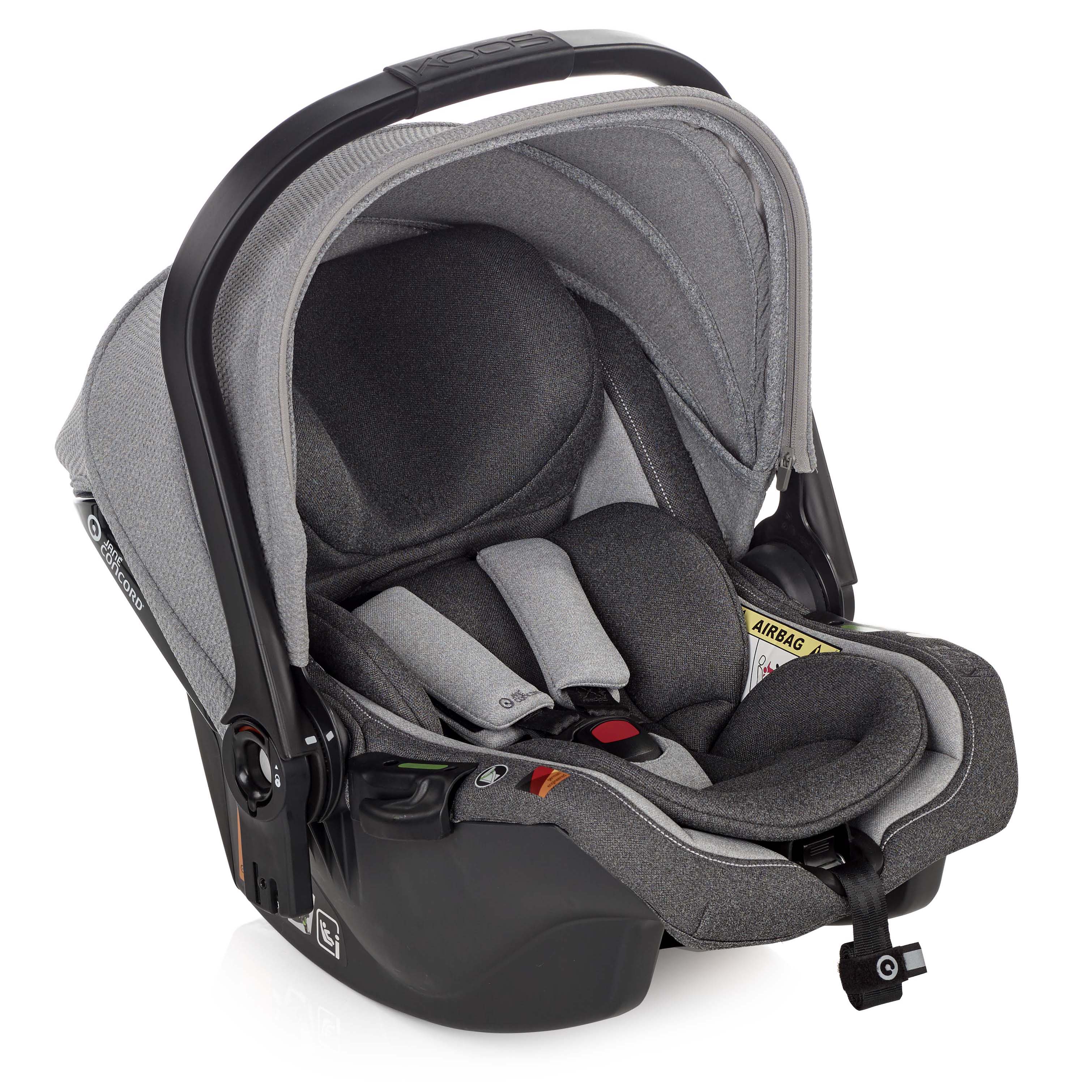 Jané Trider Travel System Bundle with Transporter Plus & Koos R1 i-Size Car Seat, Black - Image 34