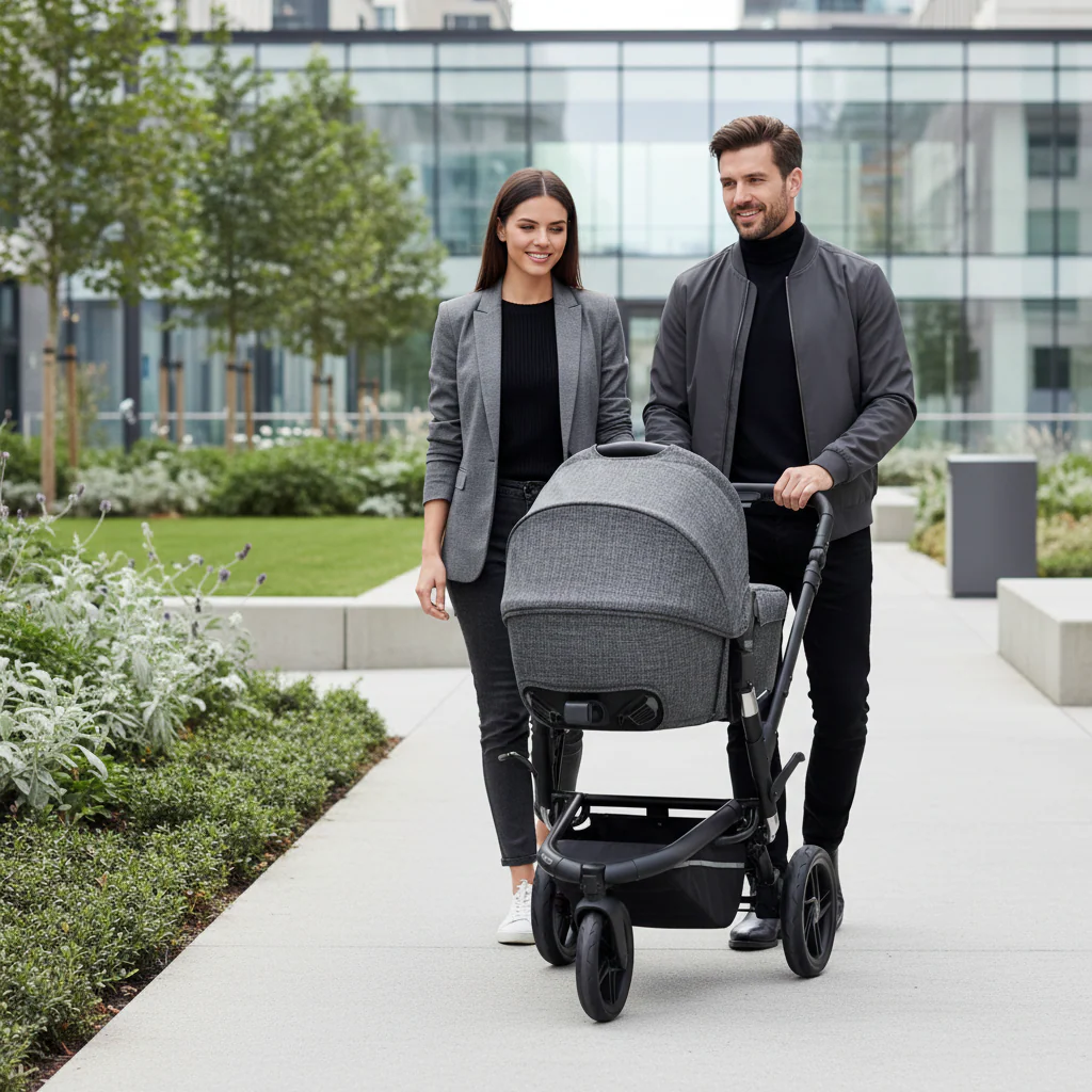 Jané Trider Travel System Bundle with Transporter Plus & Koos R1 i-Size Car Seat, Black - Image 4