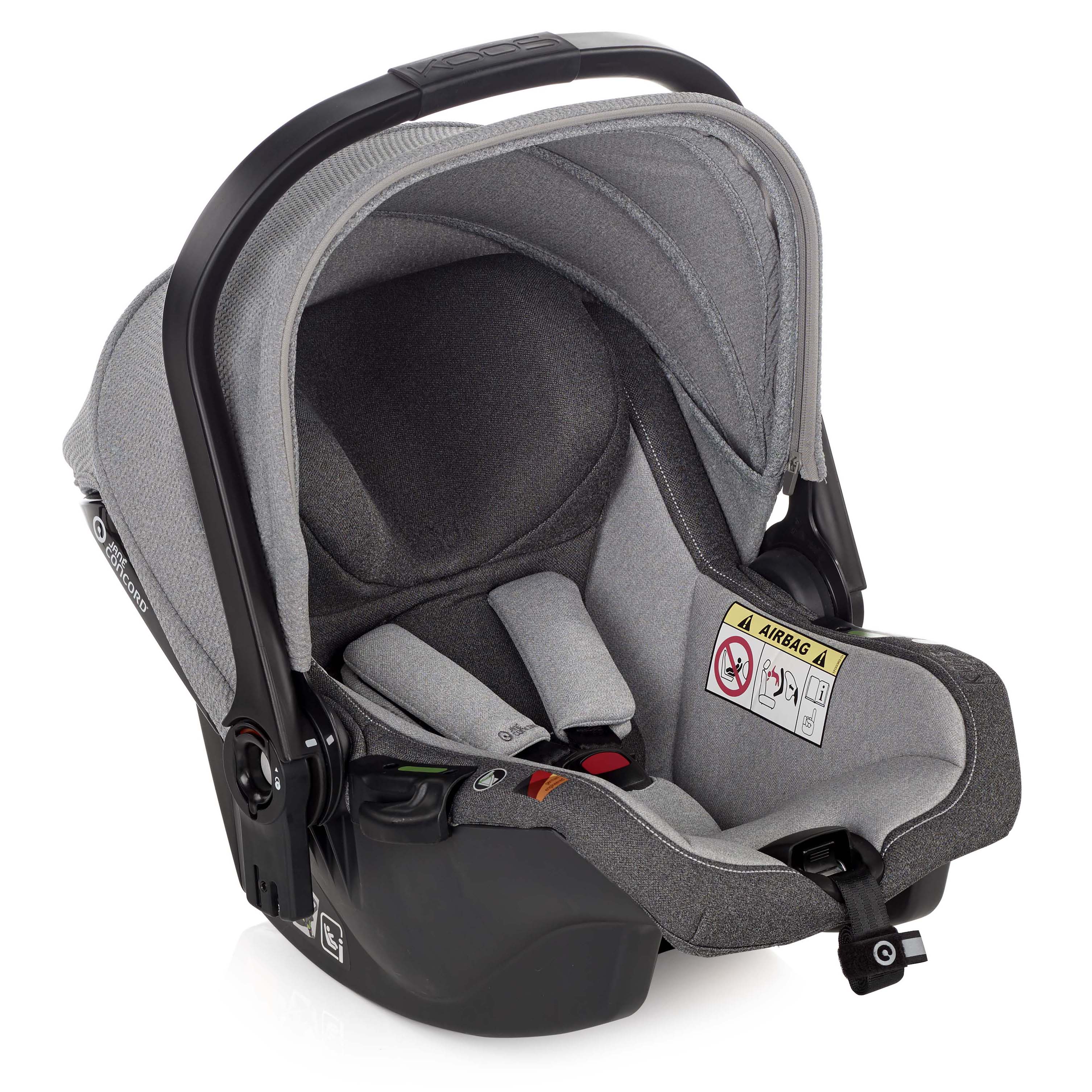Jané Trider Travel System Bundle with Transporter Plus & Koos R1 i-Size Car Seat, Sand - Image 33