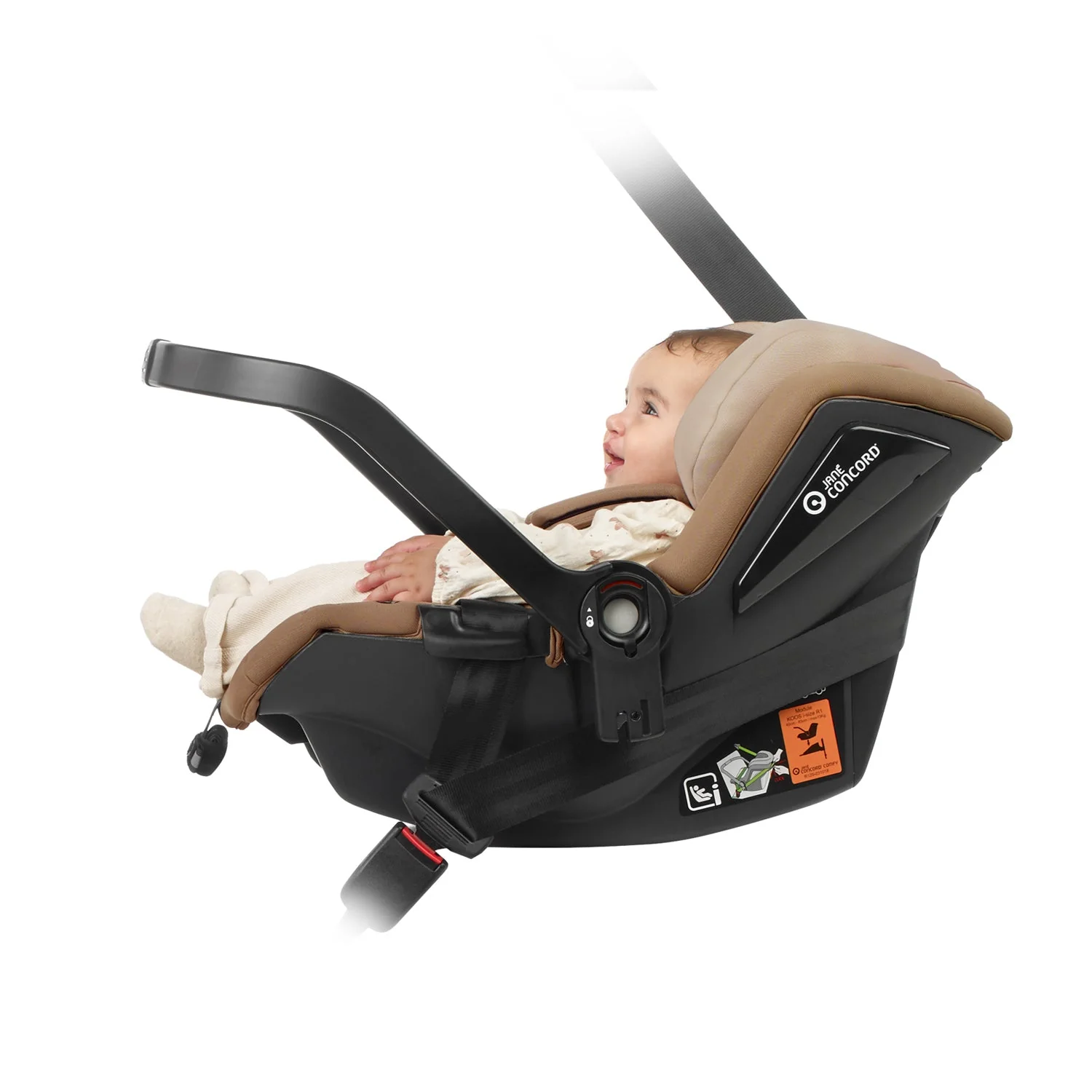 Jané Trider Travel System Bundle with Transporter Plus & Koos R1 i-Size Car Seat, Sand - Image 40