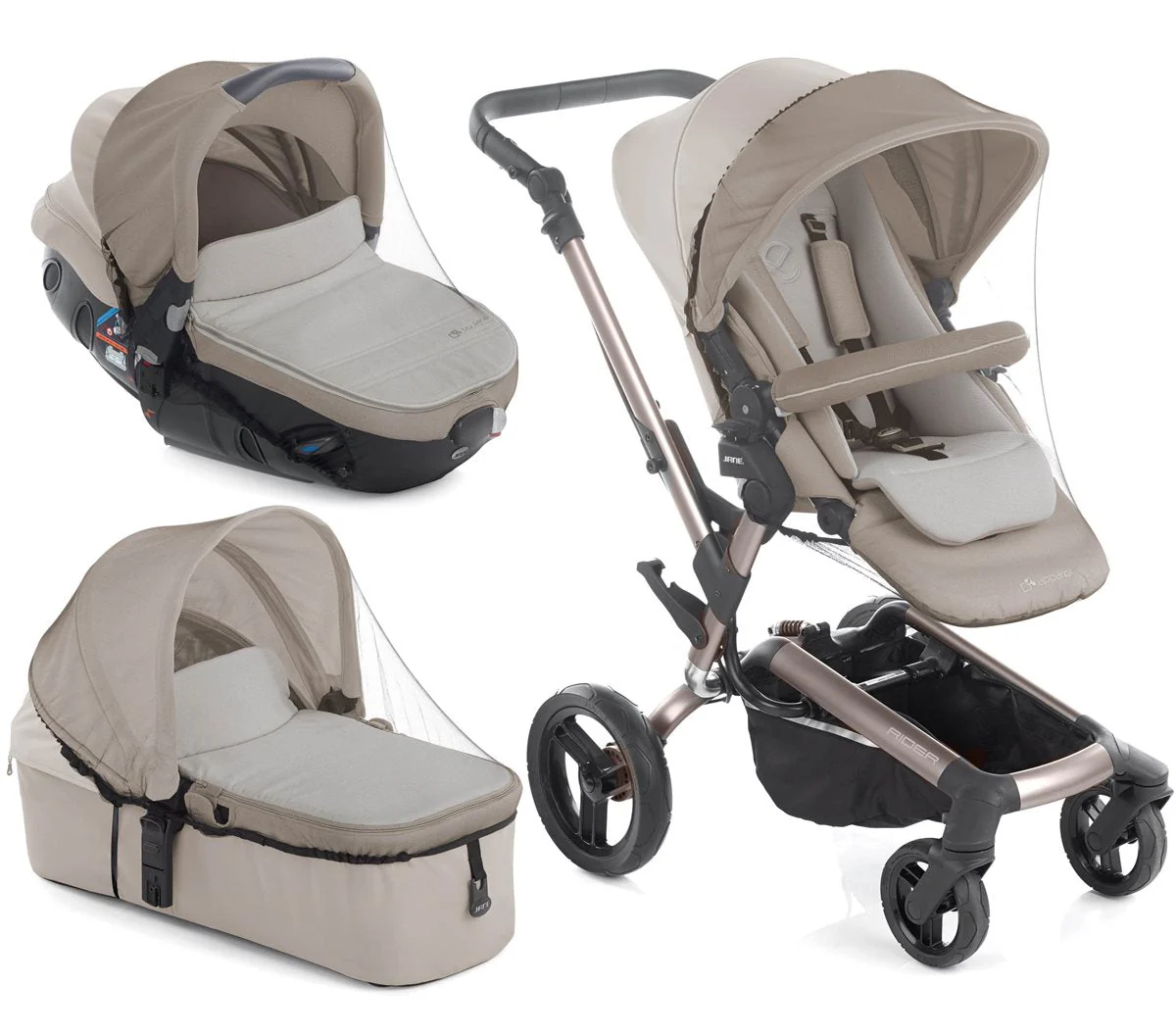 Jané Universal Insect Net for Pram, Carrycot & Car Seat with Carry Bag - Image 6