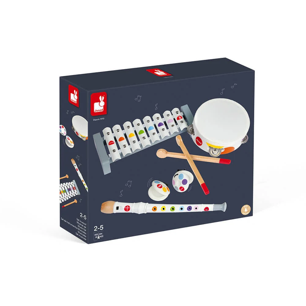 Janod Confetti 4-Instrument Wooden Musical Set - Image 4