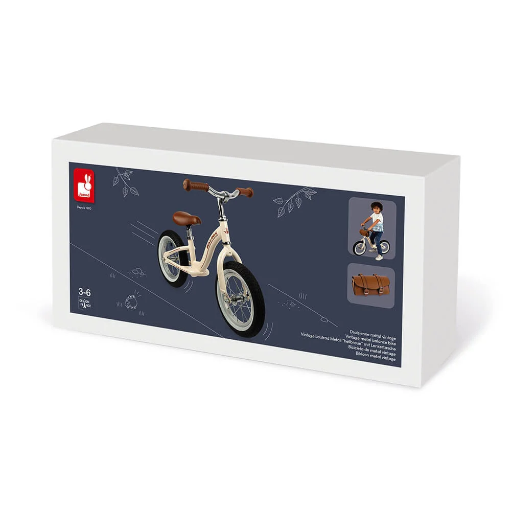 Janod Metal Vintage Bikloon Balance Bike - Image 12