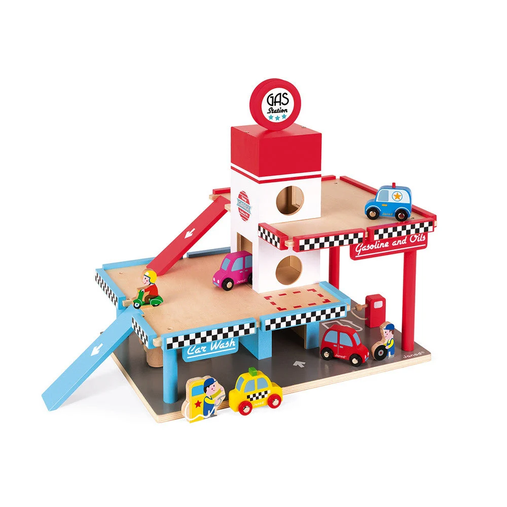 Janod Petrol Station Playset - Image 4