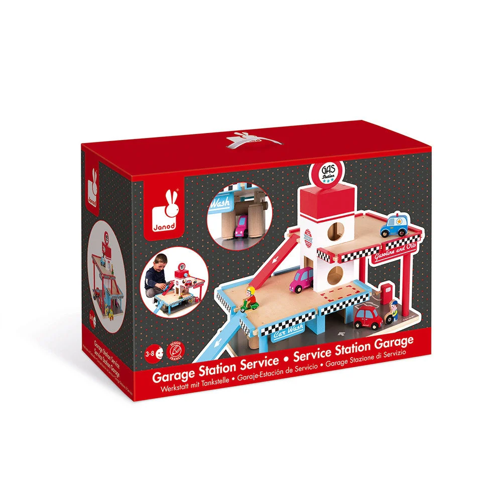 Janod Petrol Station Playset - Image 7