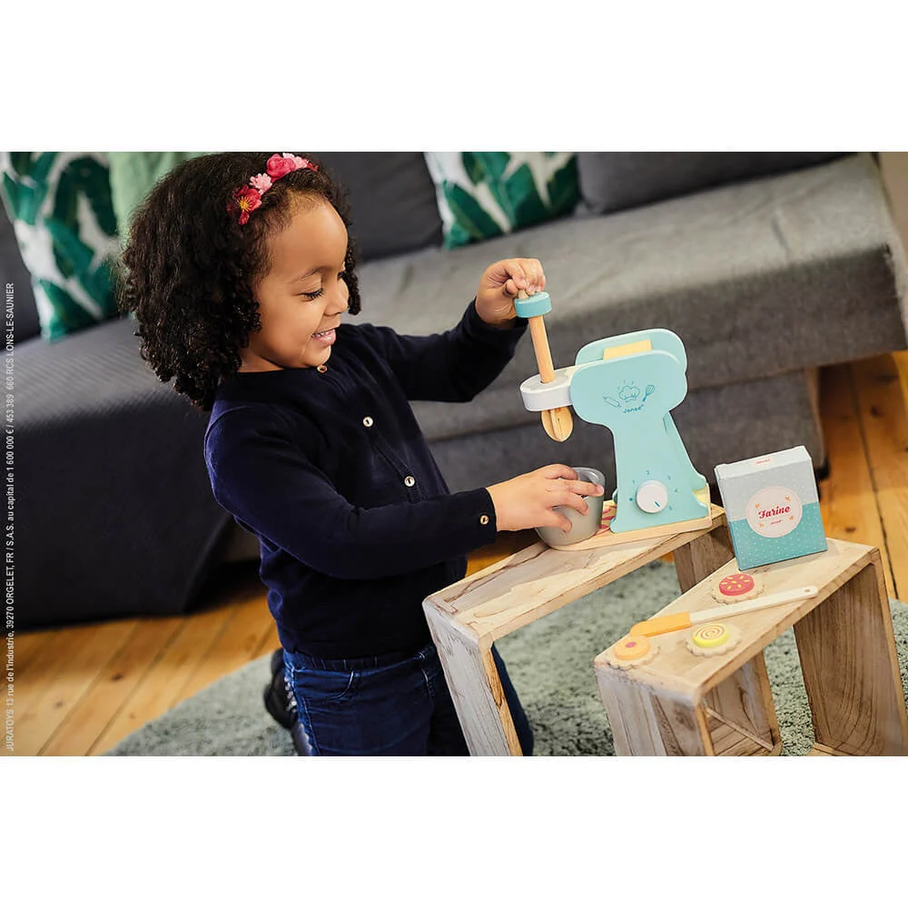 Janod Wooden Little Mixer Pastry Set - Image 3