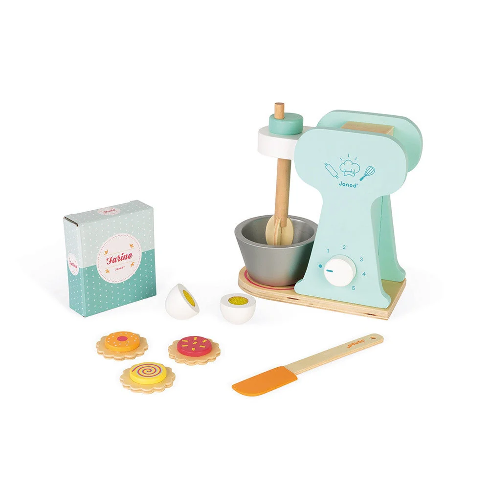 Janod Wooden Little Mixer Pastry Set - Image 4