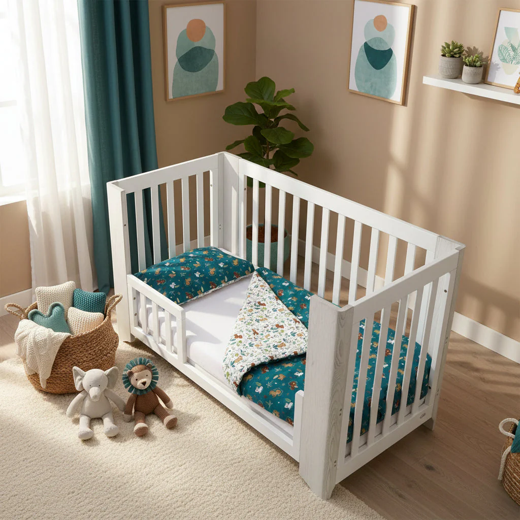 Jungle Organic Cotton Junior All-in-One 4.0 Tog Quilt Bedding Set