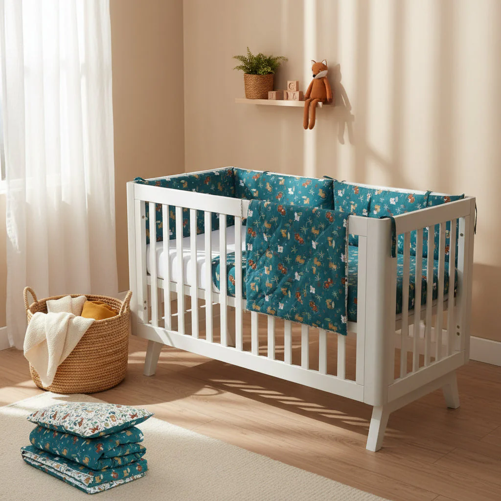 Jungle Organic Cotton Junior All-in-One 4.0 Tog Quilt Bedding Set - Image 3