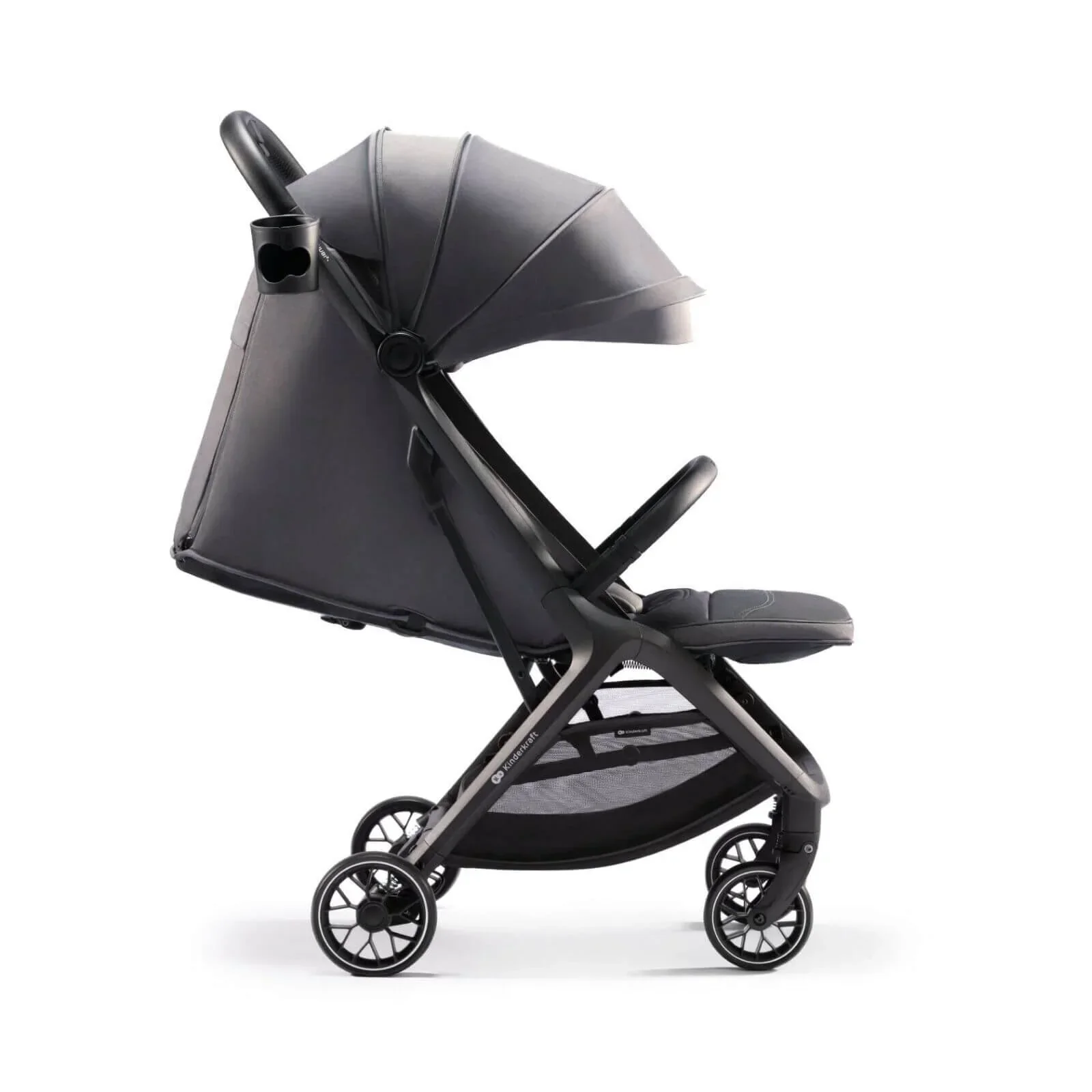 Kinderkraft Nubi 2 Auto-Folding Pushchair - Cloudy Grey - Image 3