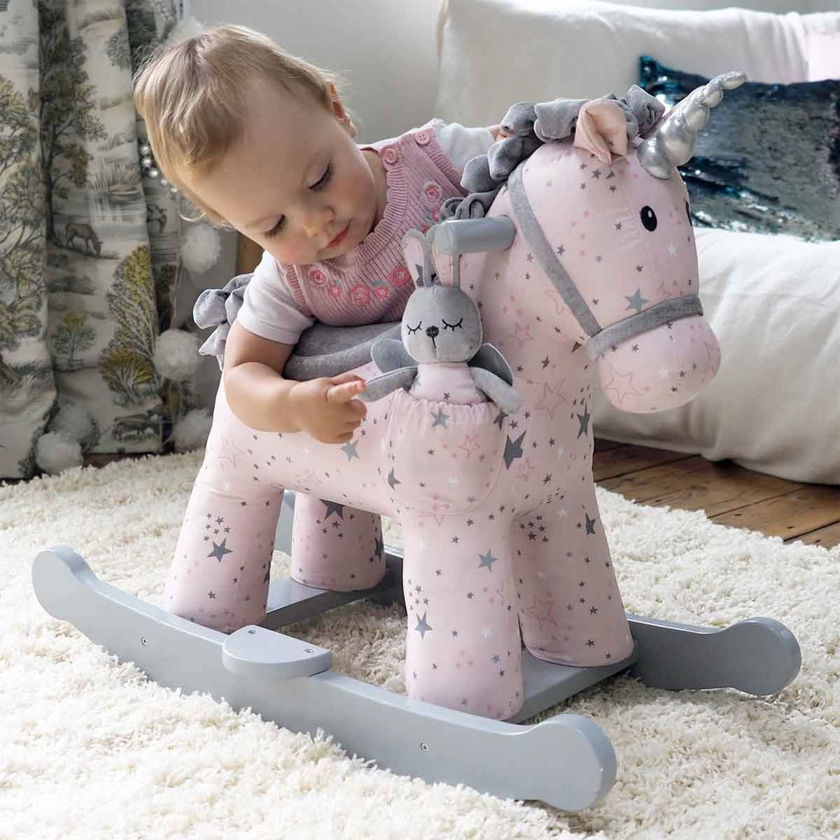 Little Bird Told Me Celeste & Fae Unicorn Rocking Animal - Image 10