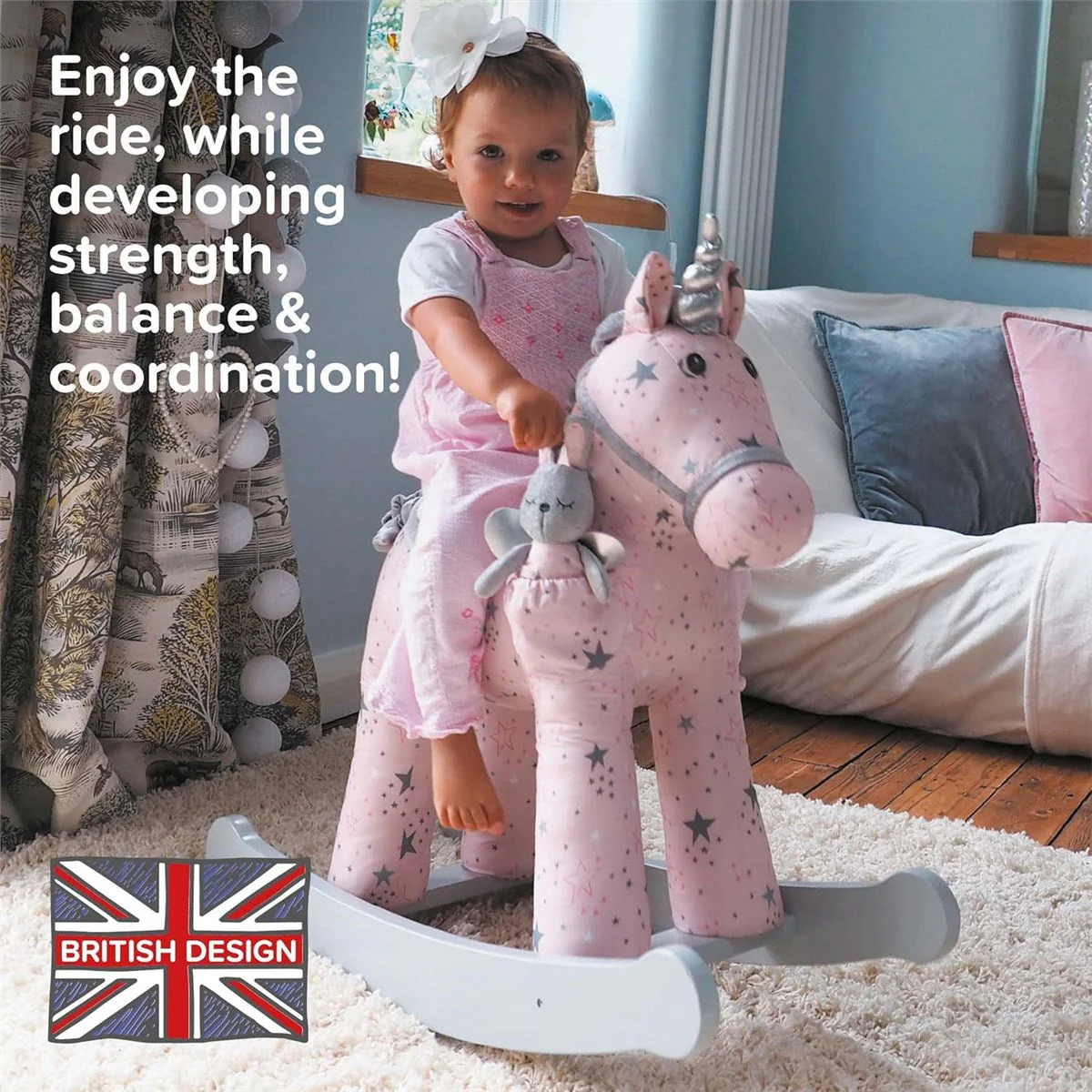 Little Bird Told Me Celeste & Fae Unicorn Rocking Animal - Image 8