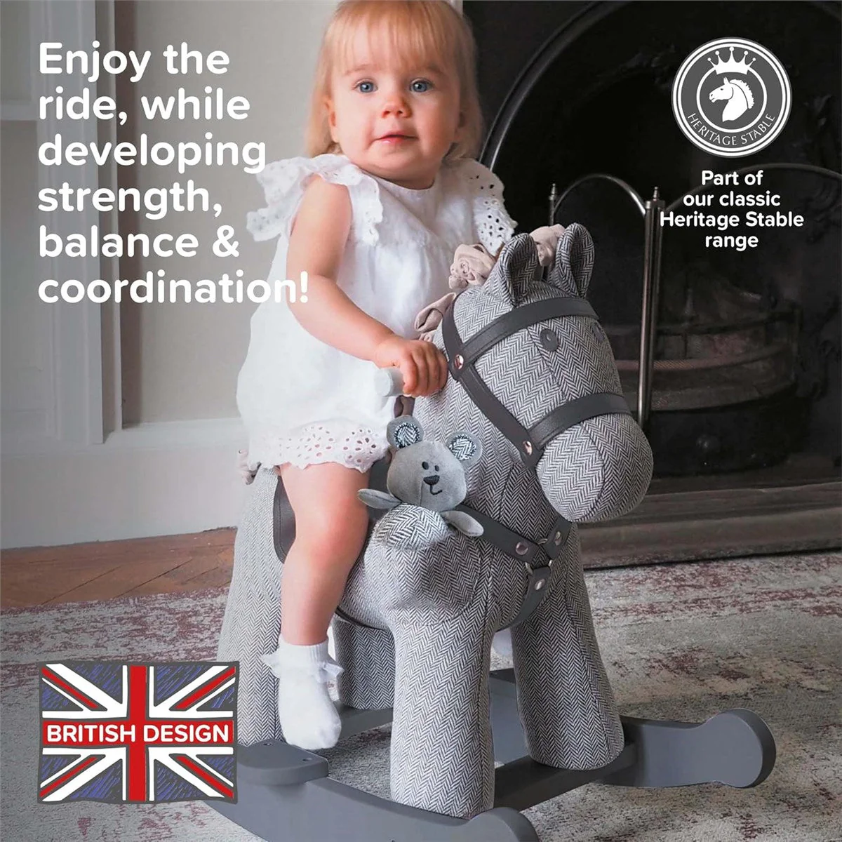 Little Bird Told Me Stirling & Mac Rocking Horse, 9 months+ - Image 3
