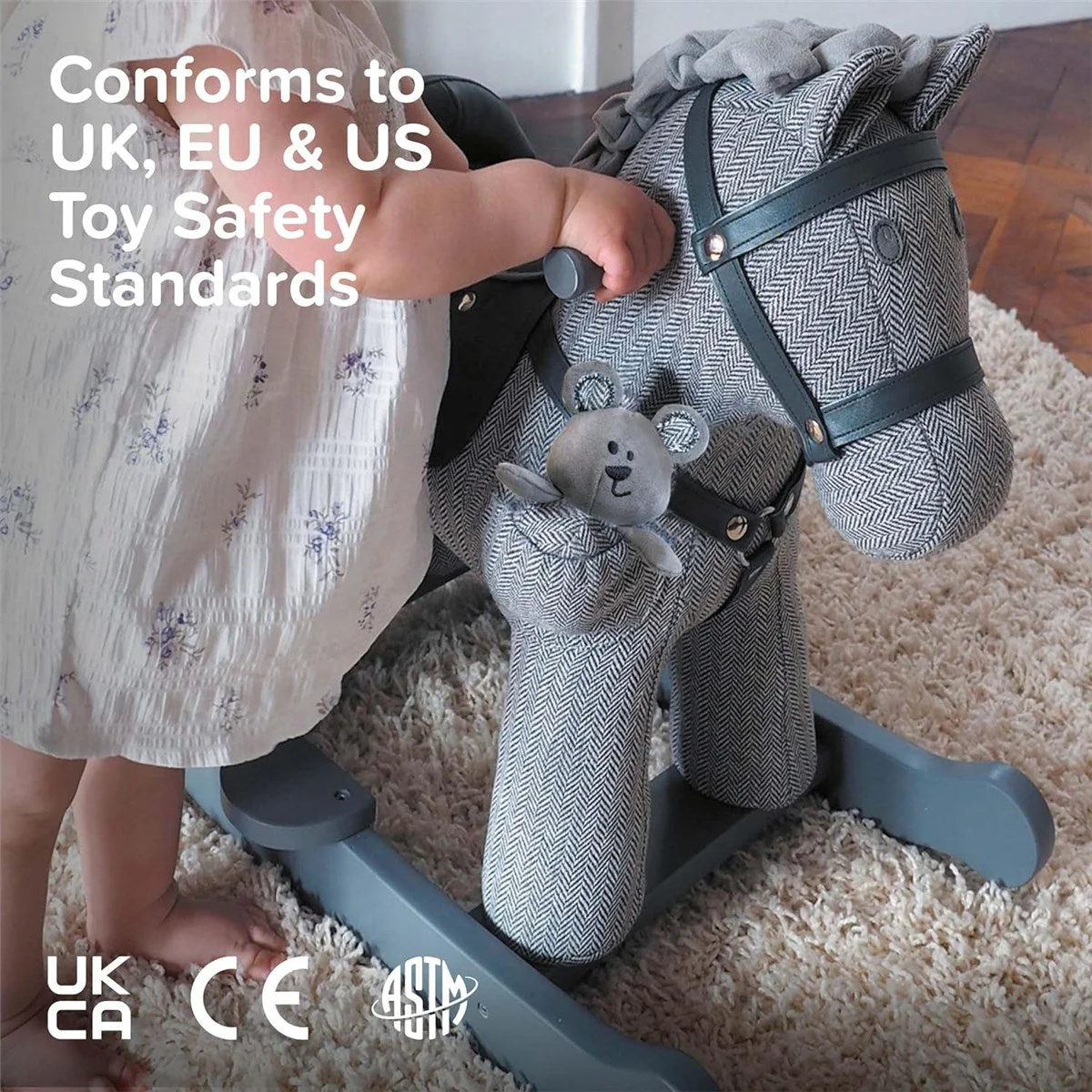 Little Bird Told Me Stirling & Mac Rocking Horse, 9 months+ - Image 9
