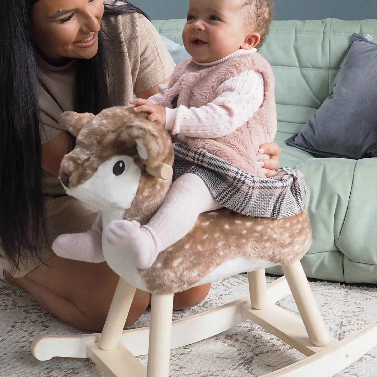 Little Bird Told Me Willow Rocking Deer - Woodland Ride-On Toy for Toddlers (9 Months+) - Image 3