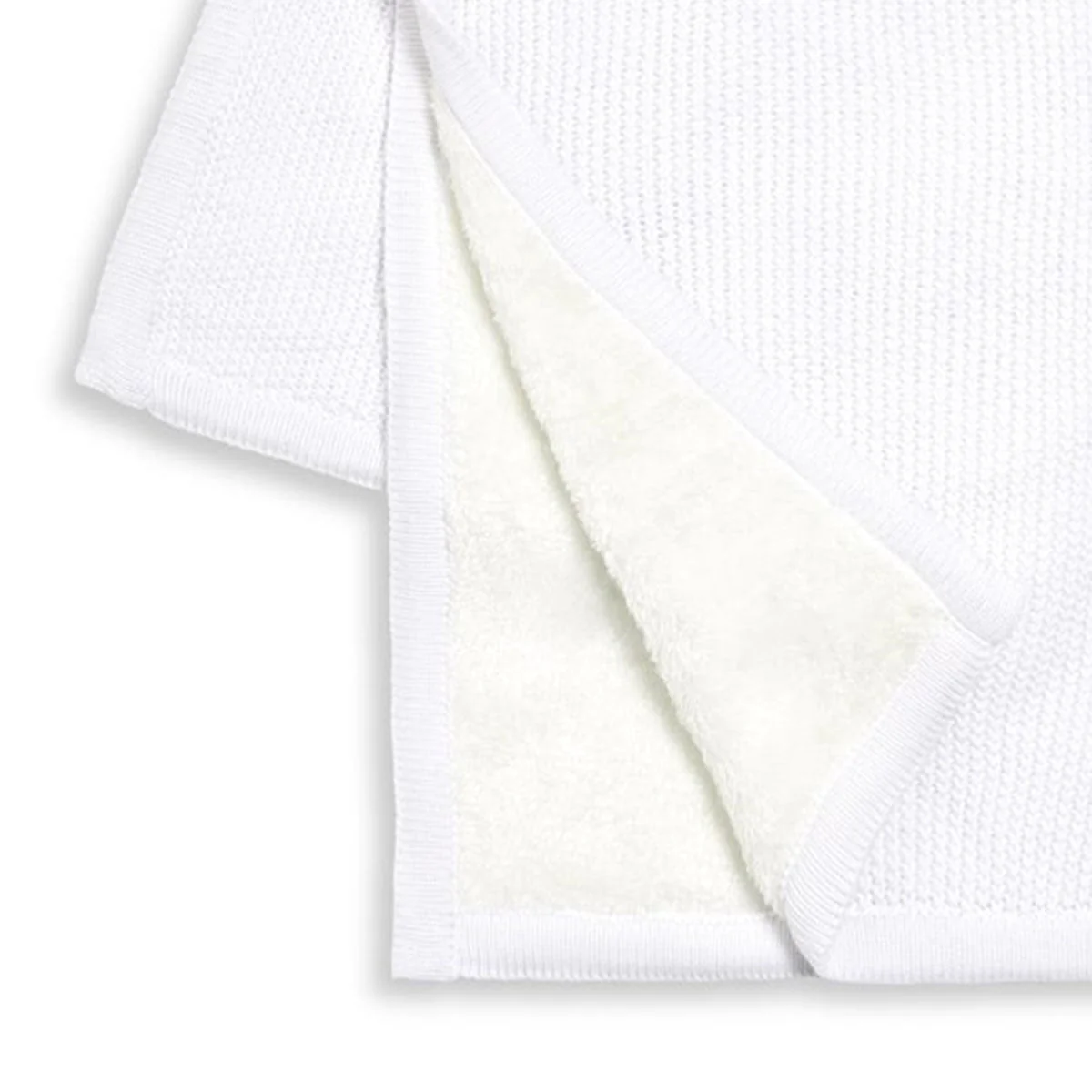 Little Green Sheep Organic Knitted Fleece Baby Blanket - Image 19